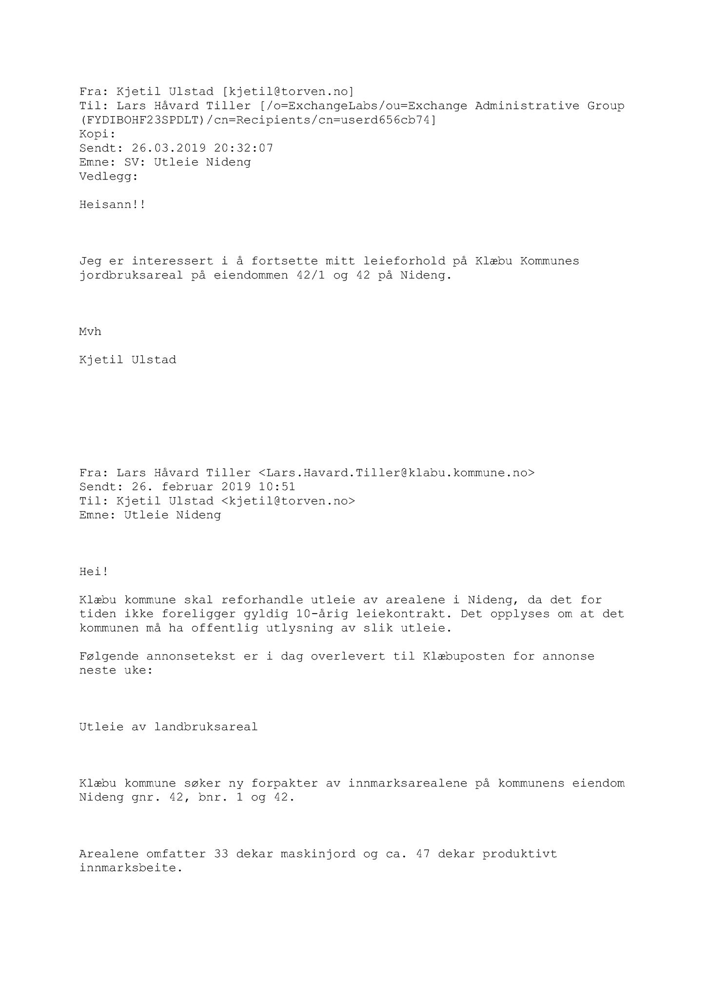Klæbu Kommune, TRKO/KK/06-UM/L006: Utvalg for miljø - Møtedokumenter 2019, 2019, p. 144