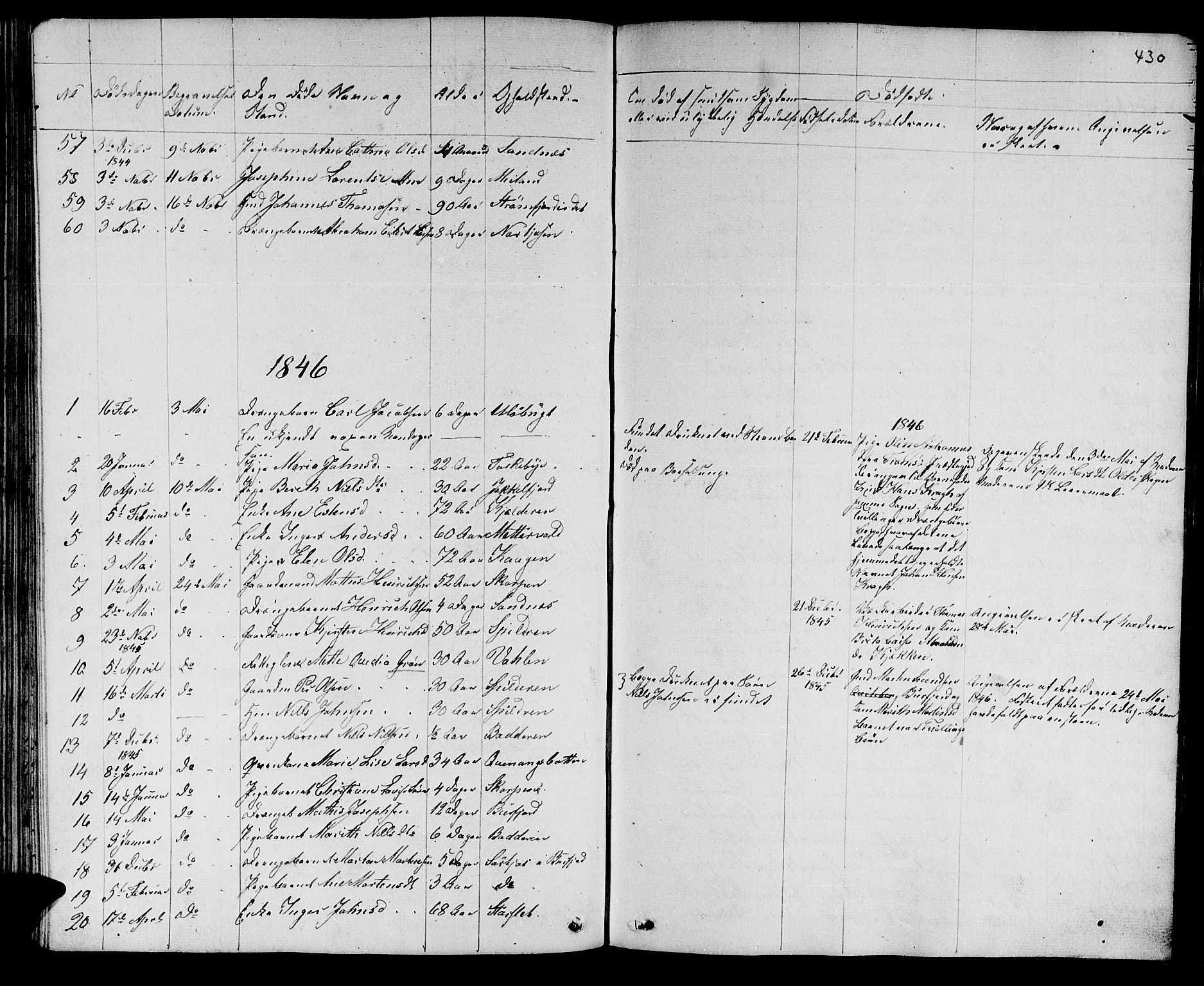 Skjervøy sokneprestkontor, AV/SATØ-S-1300/H/Ha/Hab/L0002klokker: Parish register (copy) no. 2, 1839-1848, p. 429-430