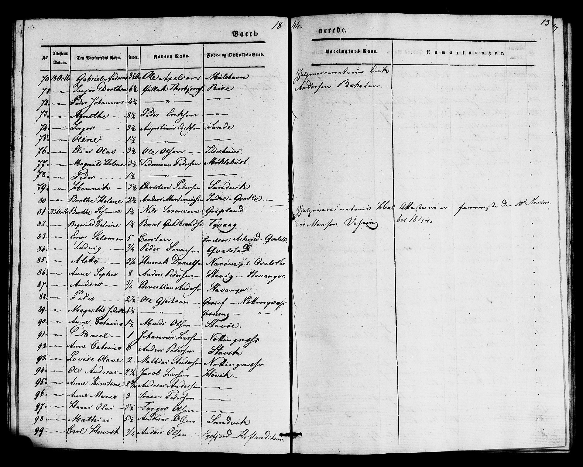 Kinn sokneprestembete, AV/SAB-A-80801/H/Haa/Haaa/L0016: Parish register (official) no. A 16, 1841-1858, p. 13