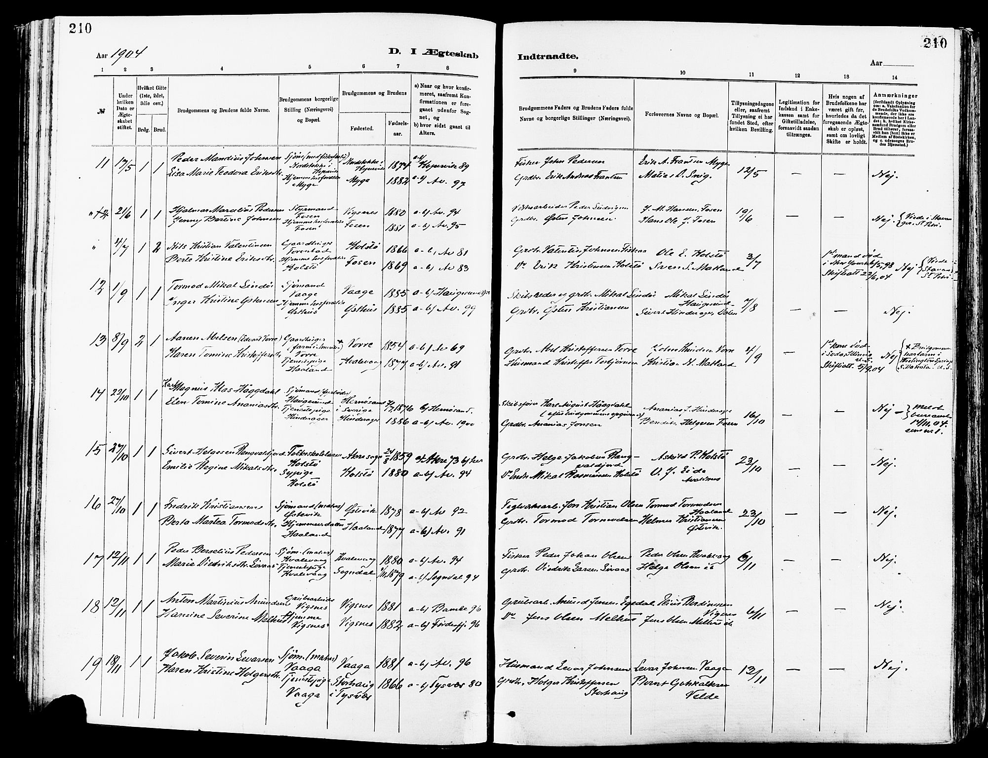 Avaldsnes sokneprestkontor, AV/SAST-A -101851/H/Ha/Haa/L0015: Parish register (official) no. A 15, 1880-1906, p. 210