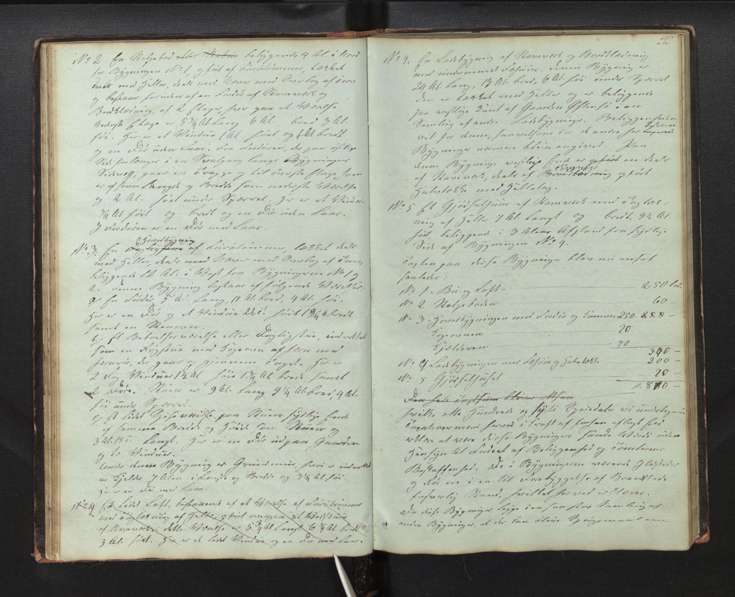 Lensmannen i Kvam, AV/SAB-A-33201/0012/L0001: Branntakstprotokoll, 1851-1881, p. 31b-32a