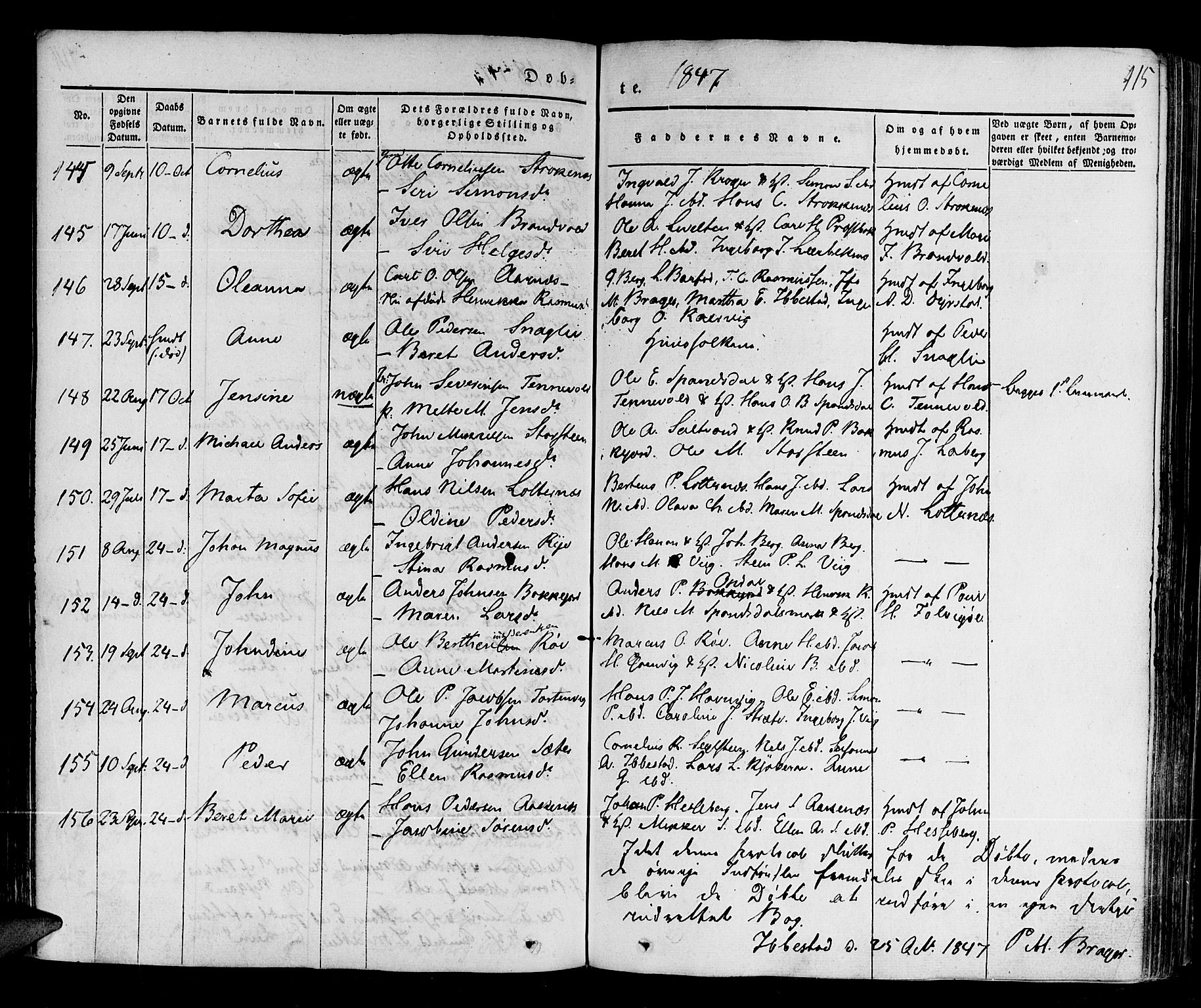 Ibestad sokneprestembete, AV/SATØ-S-0077/H/Ha/Haa/L0006kirke: Parish register (official) no. 6, 1837-1850, p. 115