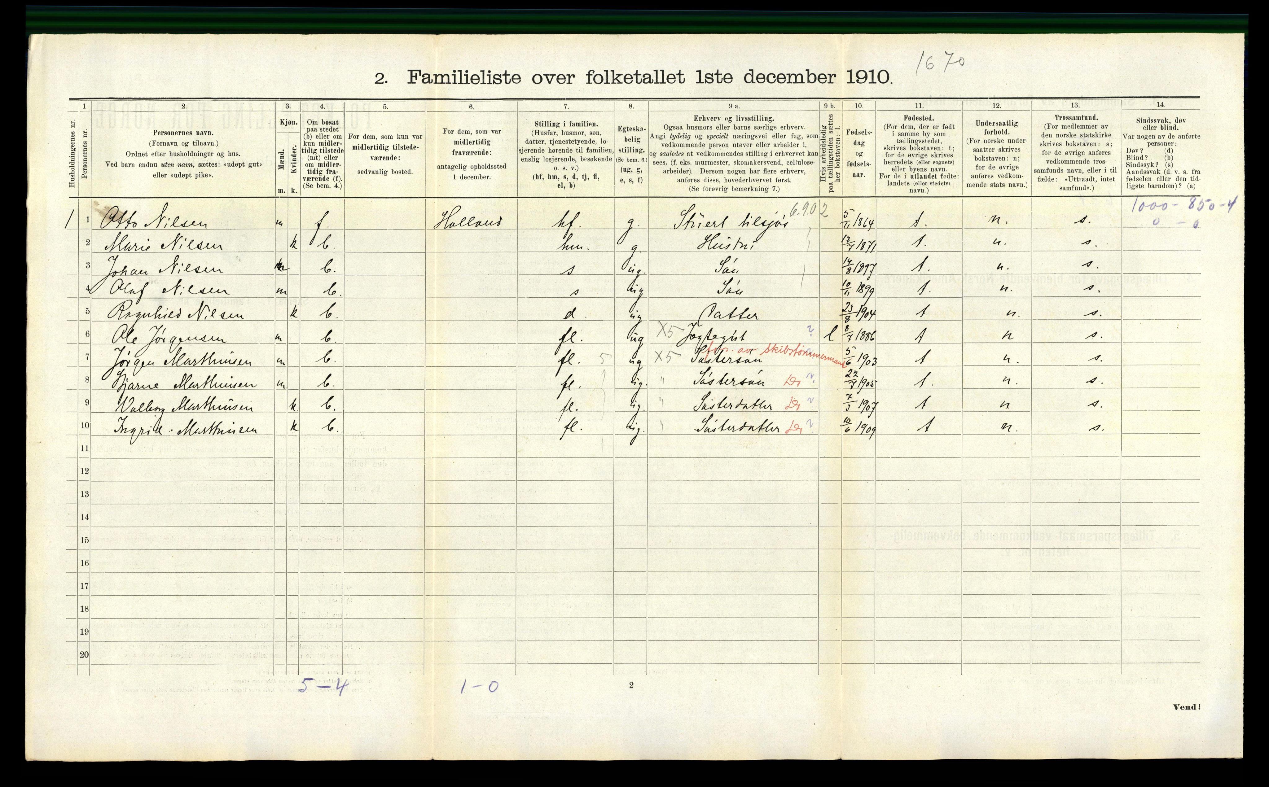 RA, 1910 census for Svelvik, 1910, p. 471