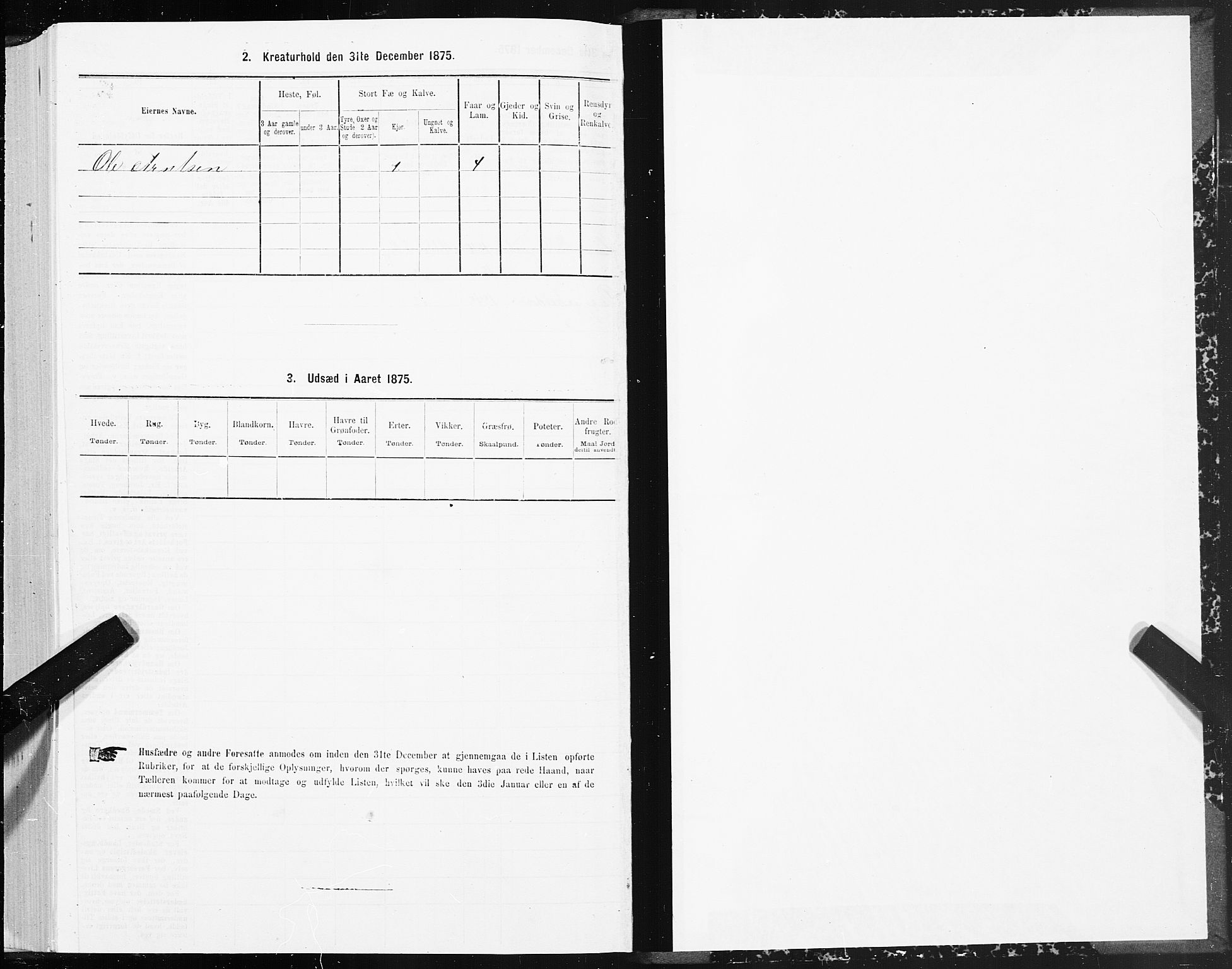 SAT, 1875 census for 1636P Meldal, 1875