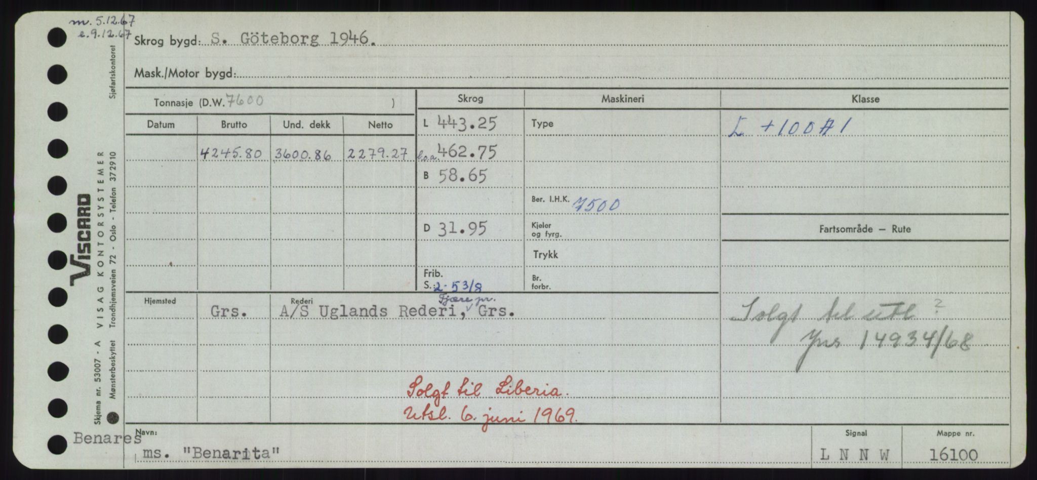 Sjøfartsdirektoratet med forløpere, Skipsmålingen, RA/S-1627/H/Hd/L0003: Fartøy, B-Bev, p. 599