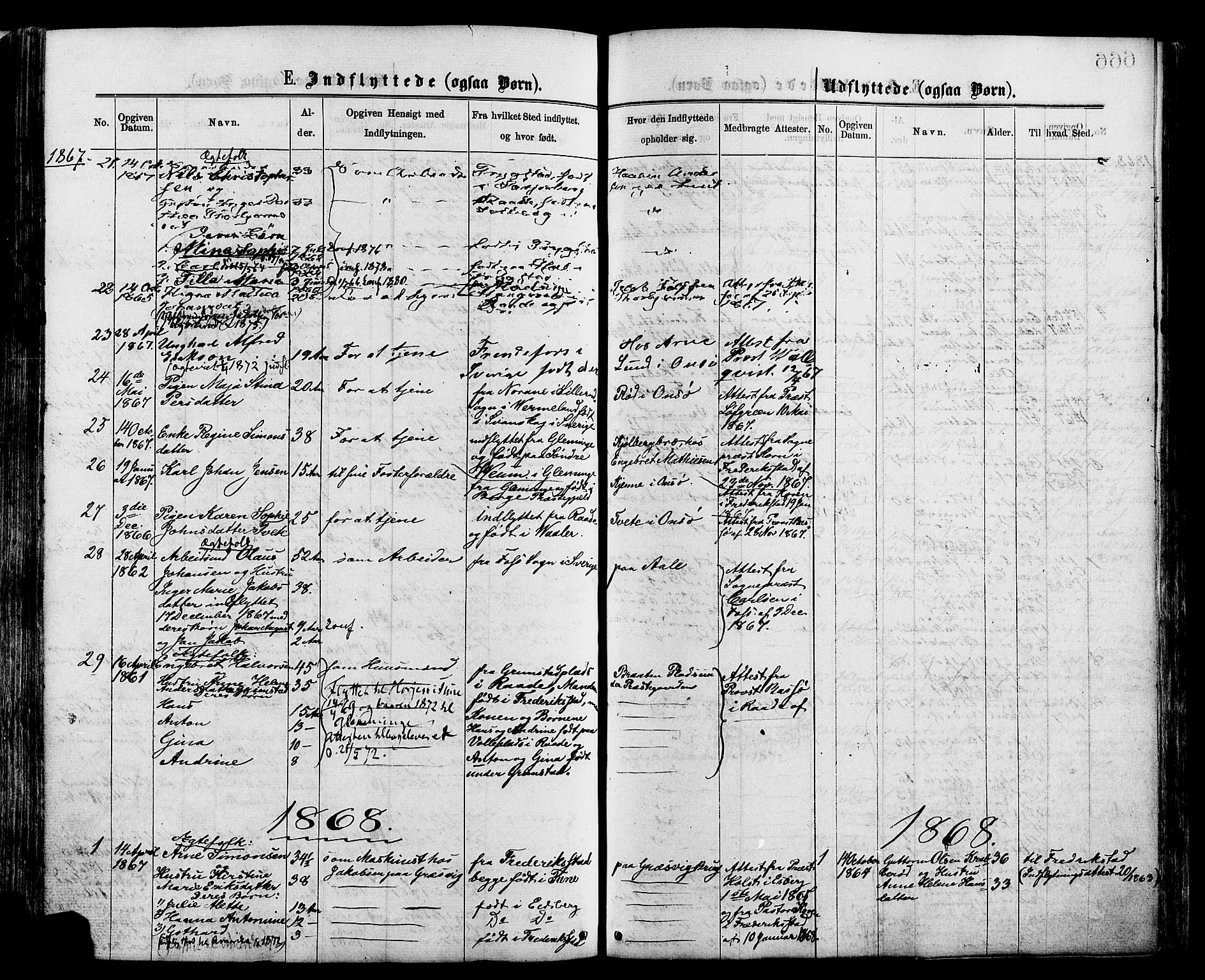 Onsøy prestekontor Kirkebøker, SAO/A-10914/F/Fa/L0004: Parish register (official) no. I 4, 1861-1877