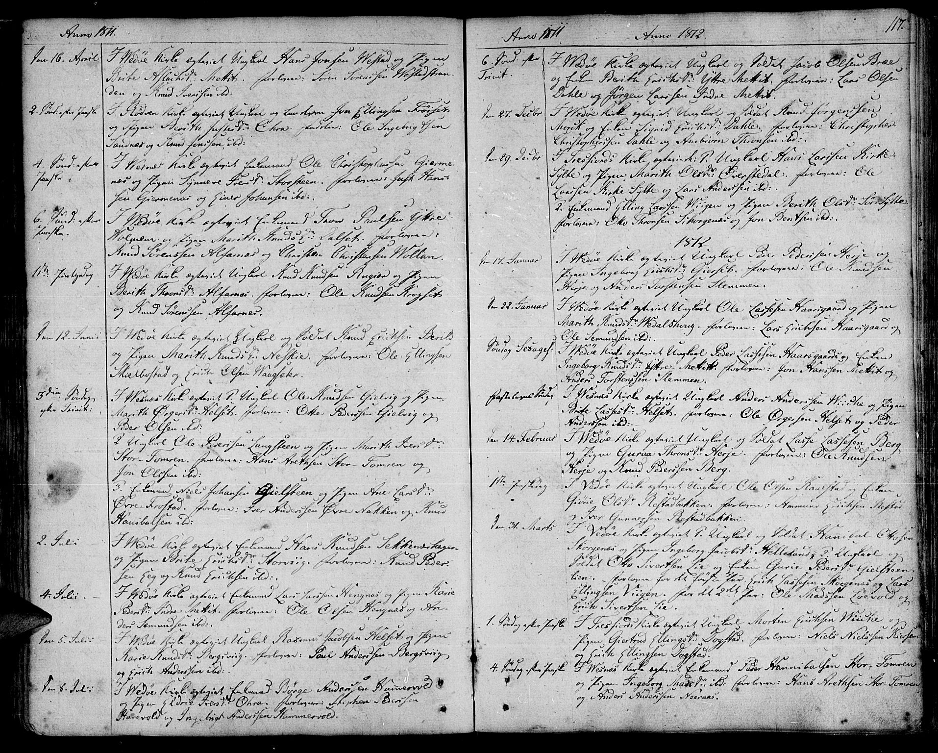 Ministerialprotokoller, klokkerbøker og fødselsregistre - Møre og Romsdal, AV/SAT-A-1454/547/L0601: Parish register (official) no. 547A03, 1799-1818, p. 117