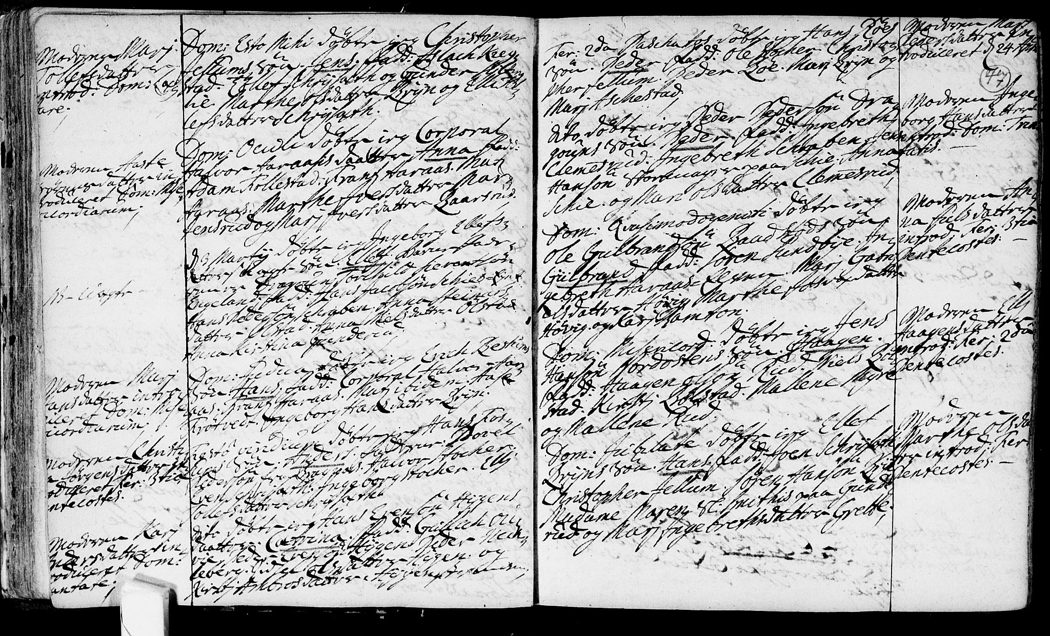 Røyken kirkebøker, AV/SAKO-A-241/F/Fa/L0002: Parish register (official) no. 2, 1731-1782, p. 47