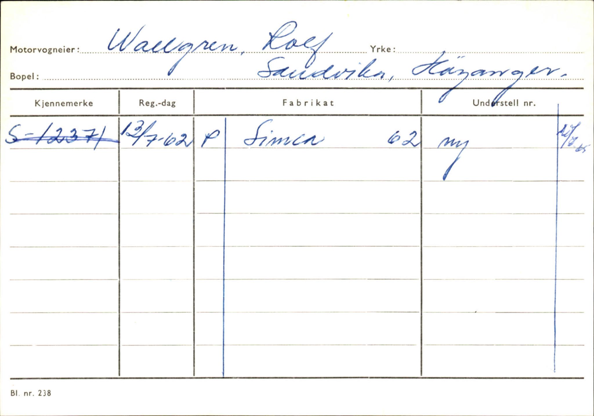 Statens vegvesen, Sogn og Fjordane vegkontor, SAB/A-5301/4/F/L0131: Eigarregister Høyanger P-Å. Stryn S-Å, 1945-1975, p. 858