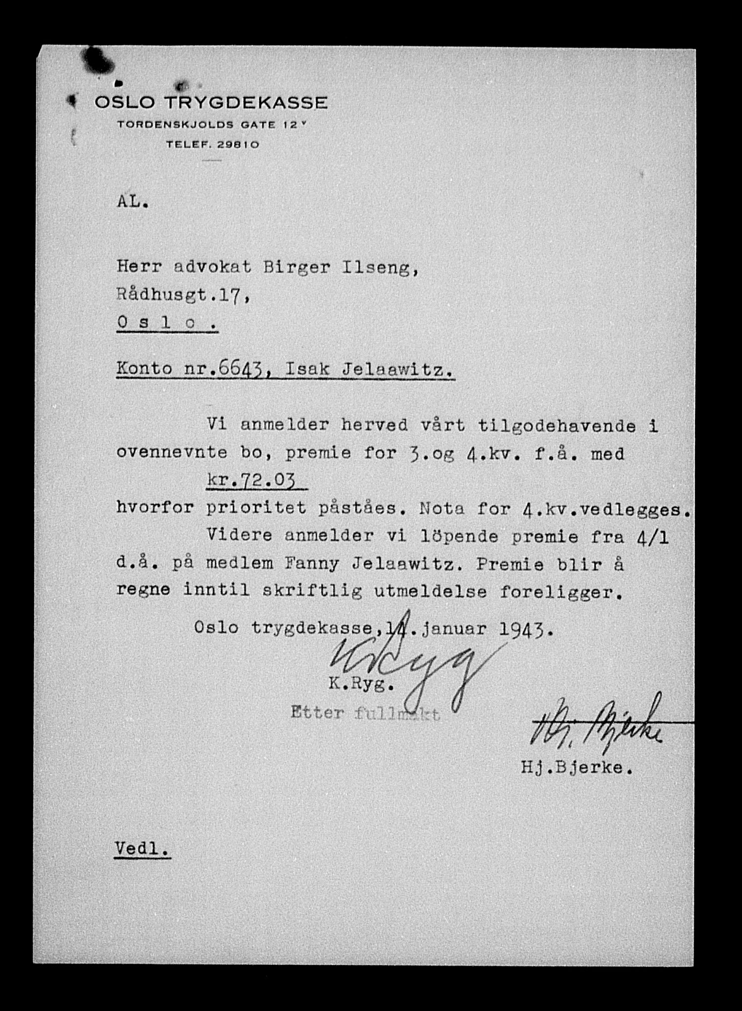 Justisdepartementet, Tilbakeføringskontoret for inndratte formuer, AV/RA-S-1564/H/Hc/Hcc/L0948: --, 1945-1947, p. 133