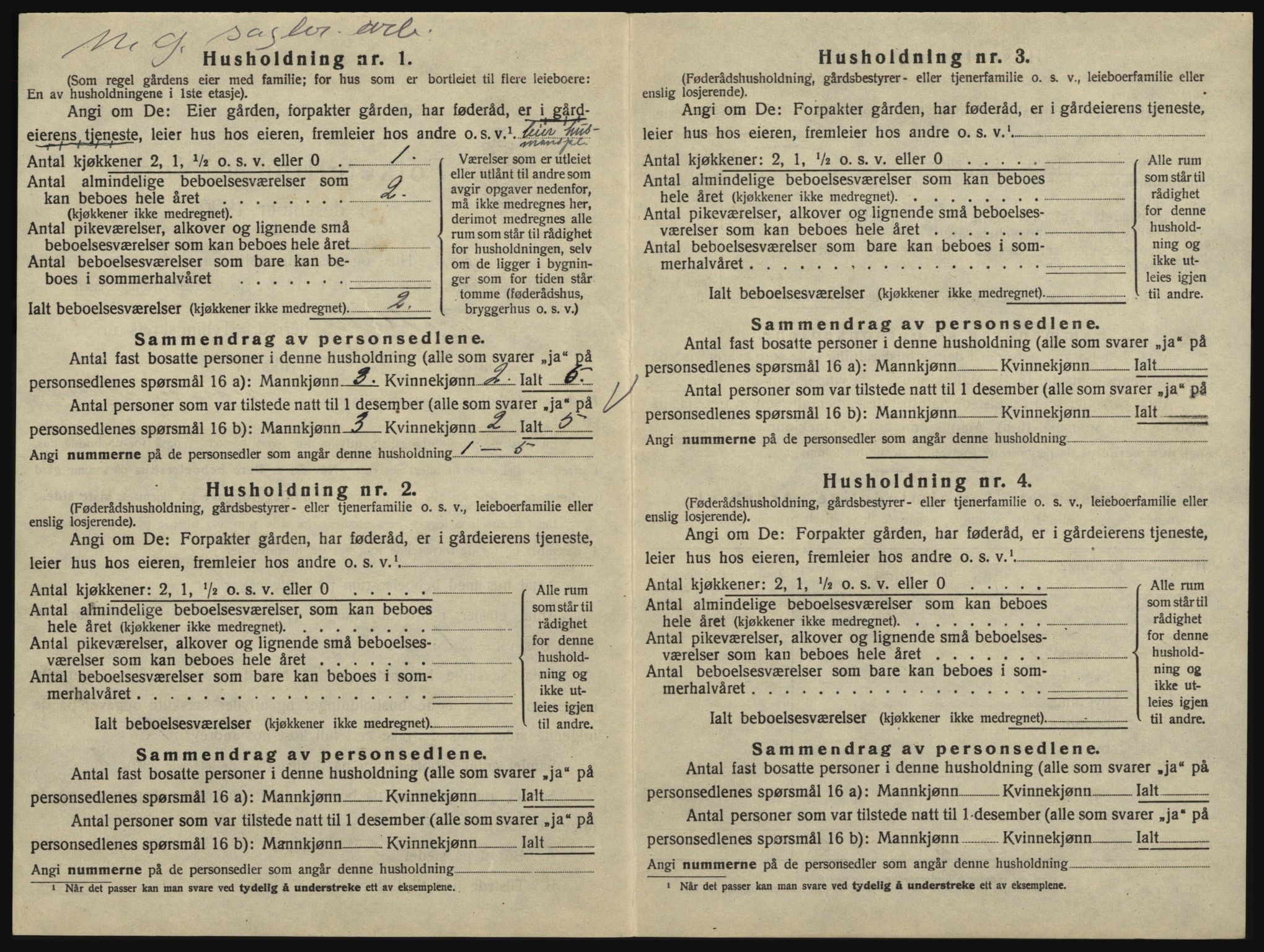 SAO, 1920 census for Eidsberg, 1920, p. 1502