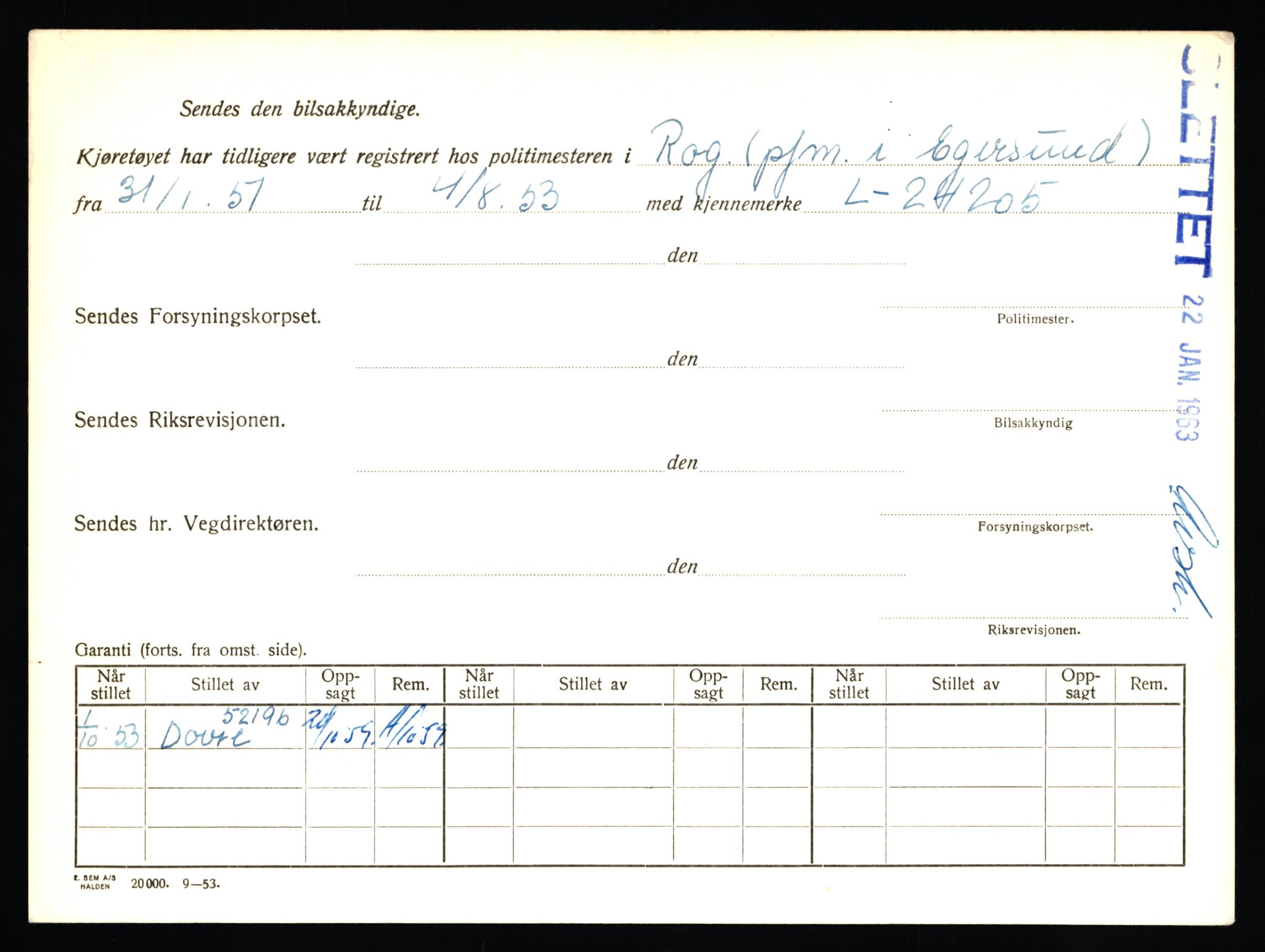 Stavanger trafikkstasjon, AV/SAST-A-101942/0/F/L0045: L-27000 - L-27799, 1930-1971, p. 1422