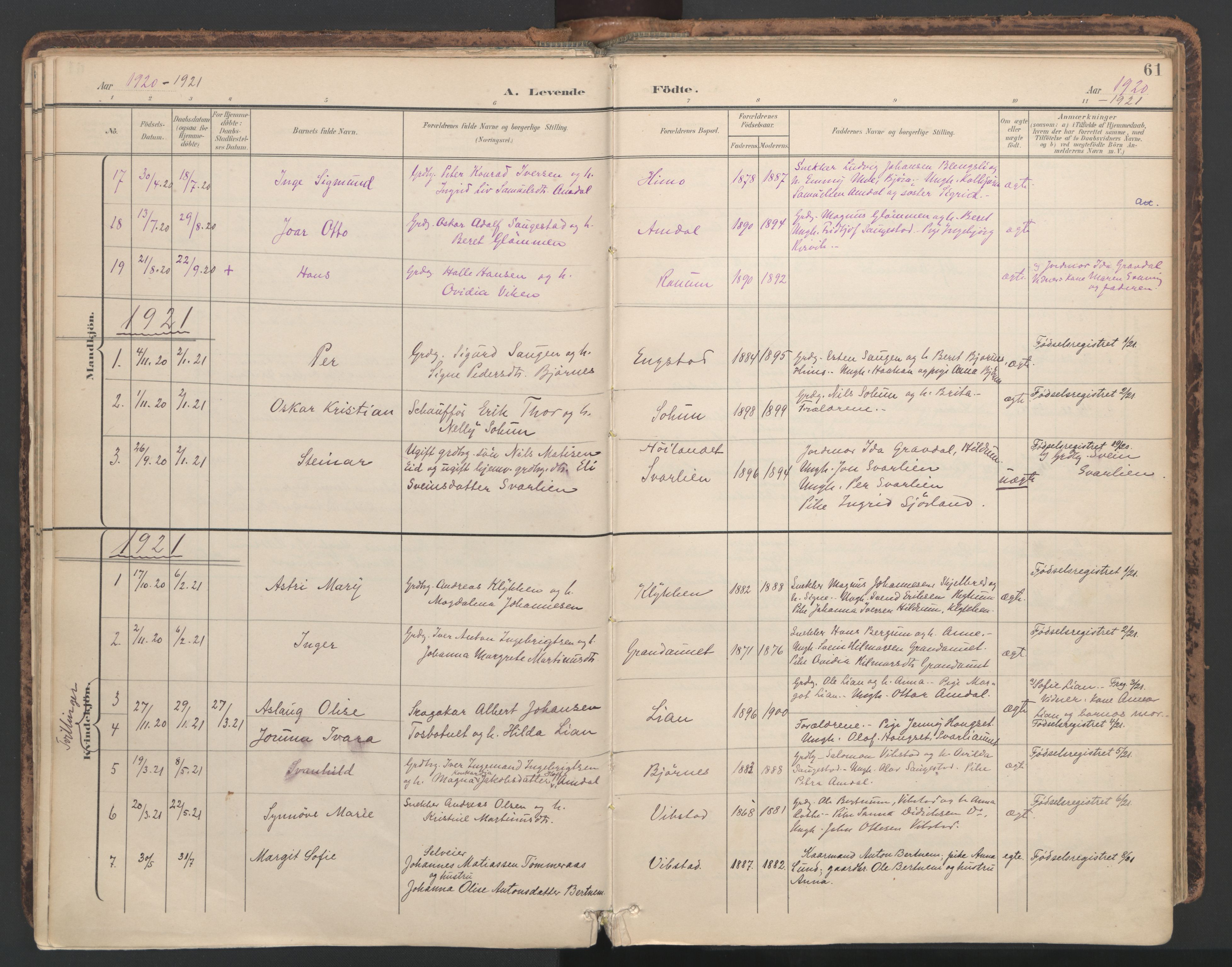 Ministerialprotokoller, klokkerbøker og fødselsregistre - Nord-Trøndelag, SAT/A-1458/764/L0556: Parish register (official) no. 764A11, 1897-1924, p. 61