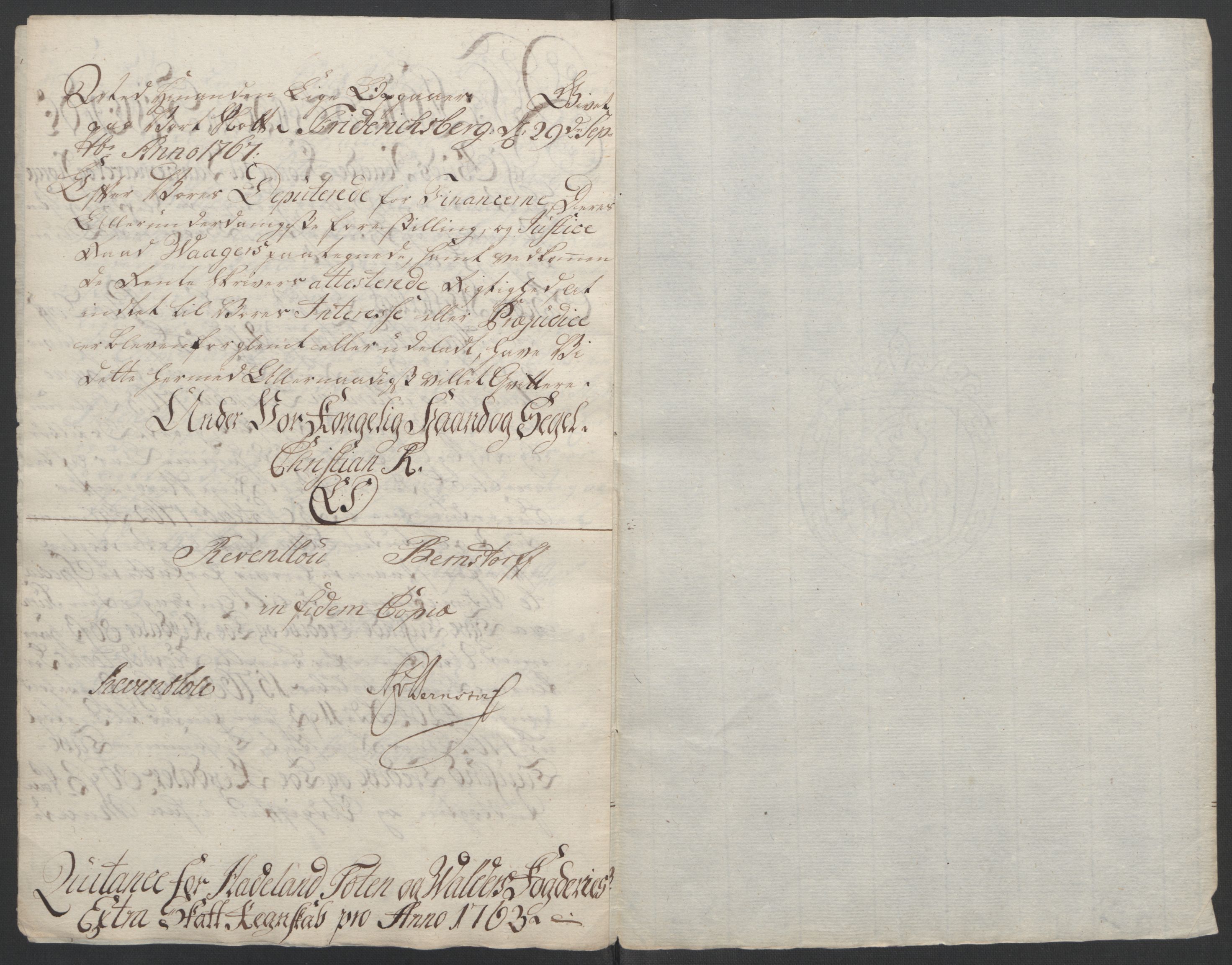 Rentekammeret inntil 1814, Reviderte regnskaper, Fogderegnskap, RA/EA-4092/R19/L1399: Fogderegnskap Toten, Hadeland og Vardal, 1762-1783, p. 22