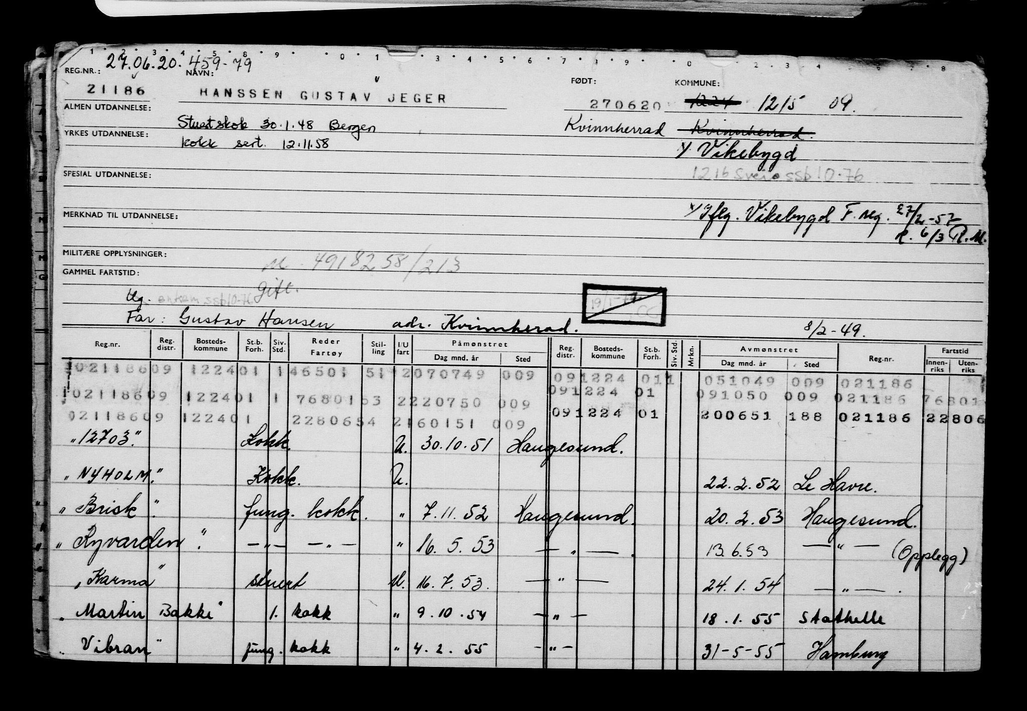 Direktoratet for sjømenn, AV/RA-S-3545/G/Gb/L0182: Hovedkort, 1920, p. 519