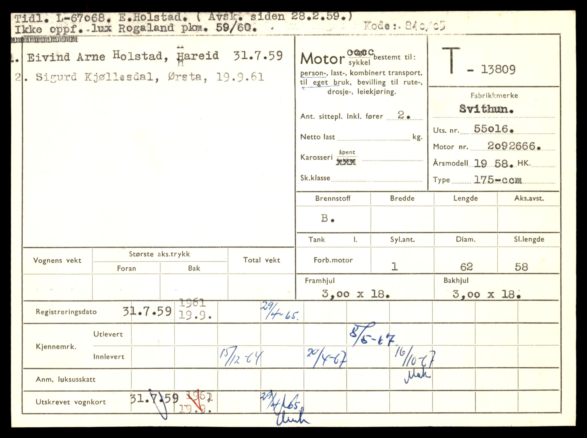 Møre og Romsdal vegkontor - Ålesund trafikkstasjon, AV/SAT-A-4099/F/Fe/L0041: Registreringskort for kjøretøy T 13710 - T 13905, 1927-1998, p. 1757