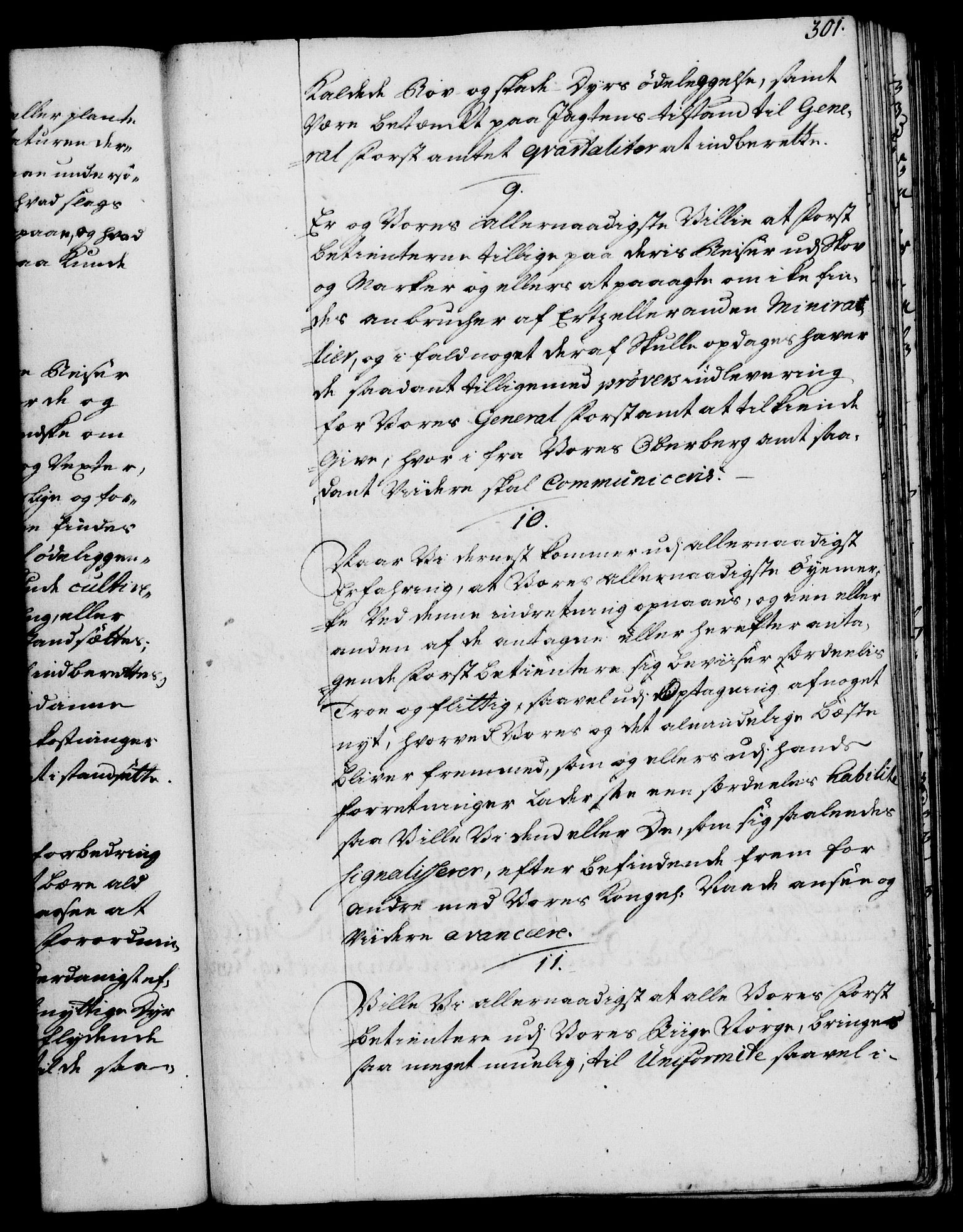 Rentekammeret, Kammerkanselliet, RA/EA-3111/G/Gg/Ggi/L0002: Norsk instruksjonsprotokoll med register (merket RK 53.35), 1729-1751, p. 301