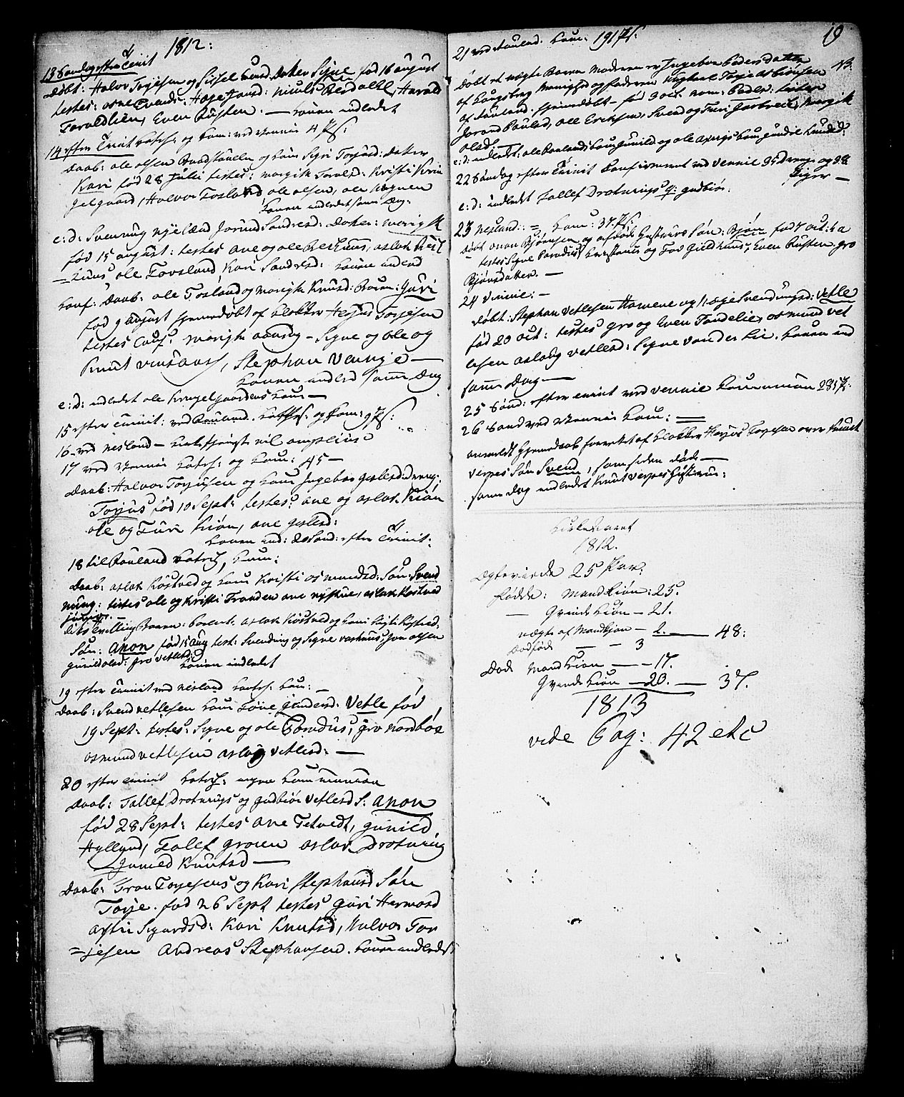 Vinje kirkebøker, SAKO/A-312/F/Fa/L0002: Parish register (official) no. I 2, 1767-1814, p. 19