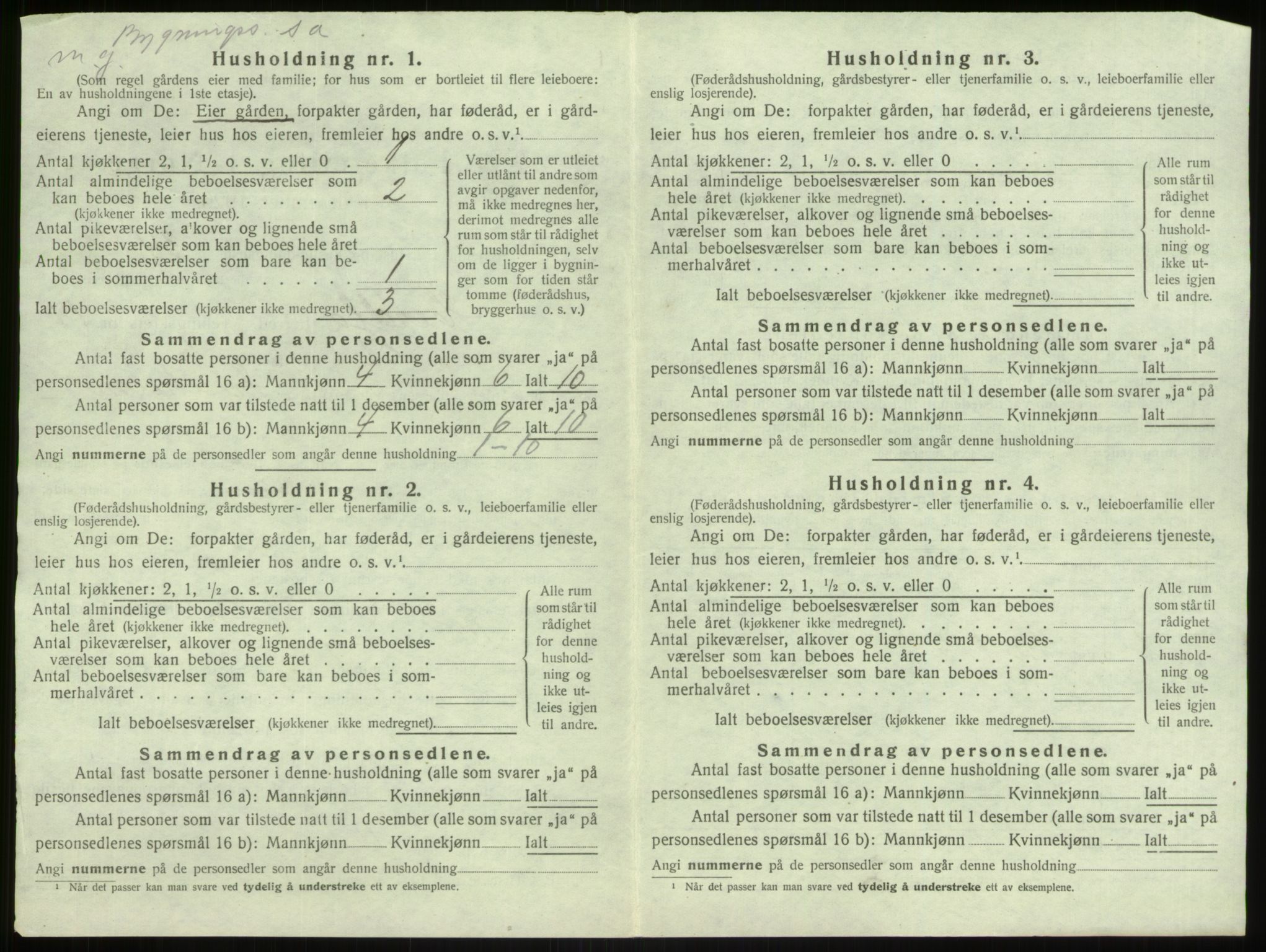 SAB, 1920 census for Herdla, 1920, p. 1350