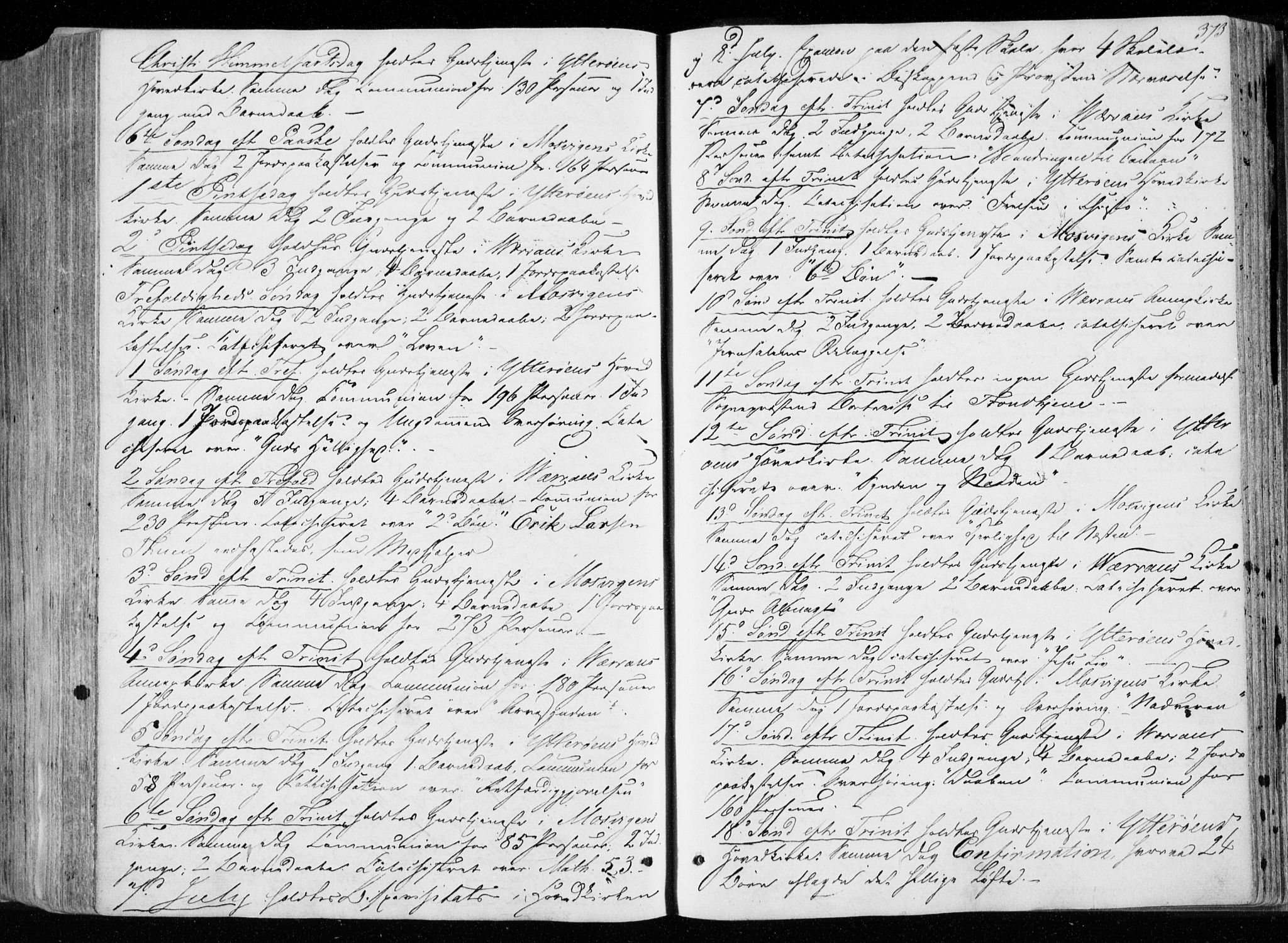 Ministerialprotokoller, klokkerbøker og fødselsregistre - Nord-Trøndelag, SAT/A-1458/722/L0218: Parish register (official) no. 722A05, 1843-1868, p. 373