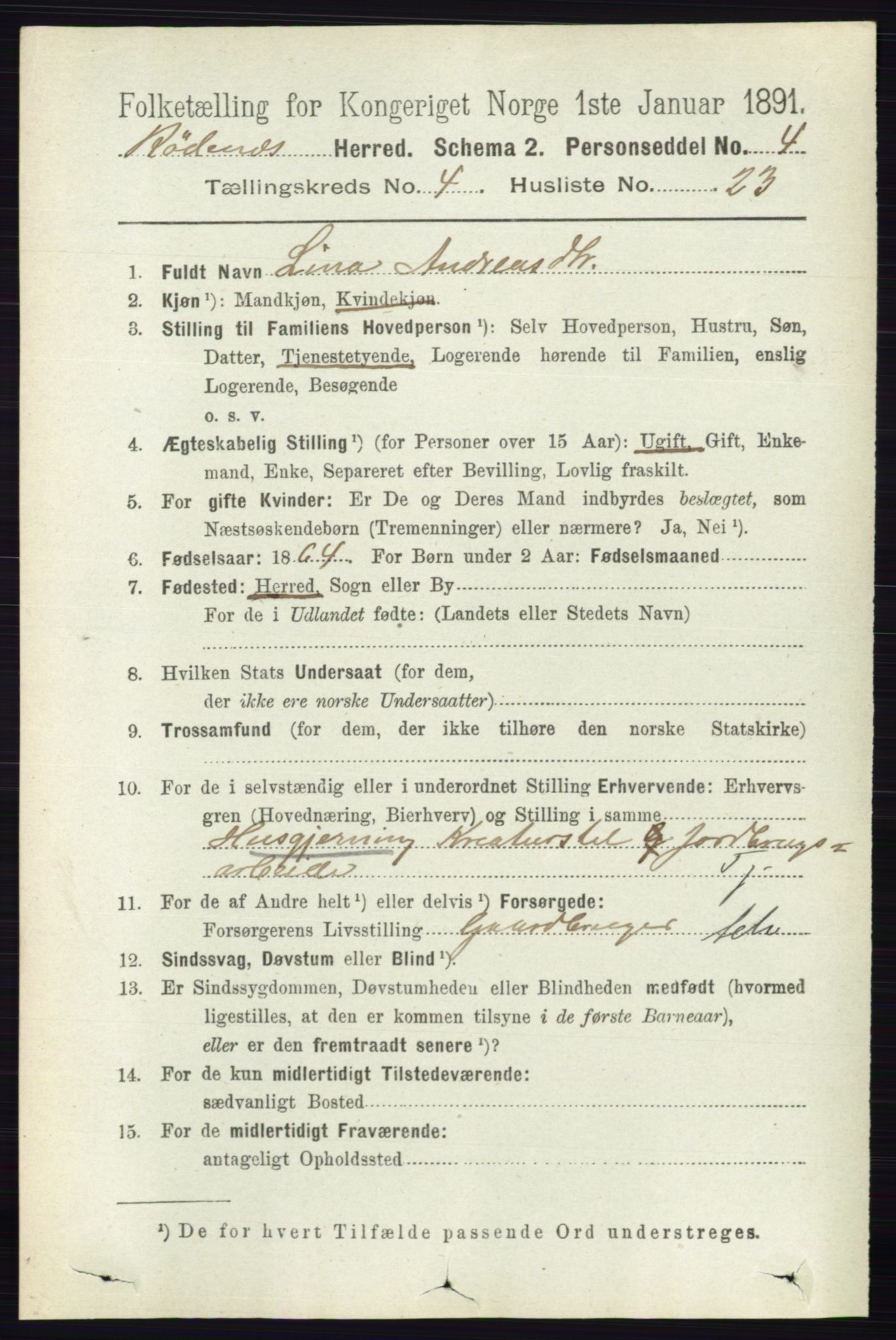 RA, 1891 census for 0120 Rødenes, 1891, p. 1762