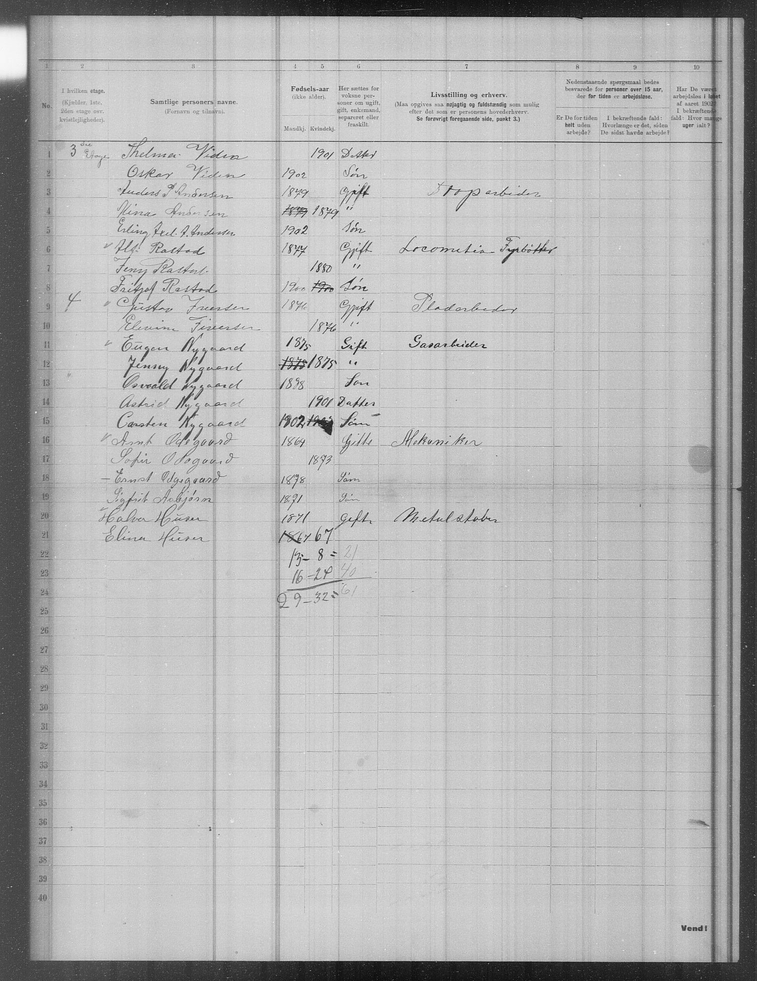 OBA, Municipal Census 1902 for Kristiania, 1902, p. 17557