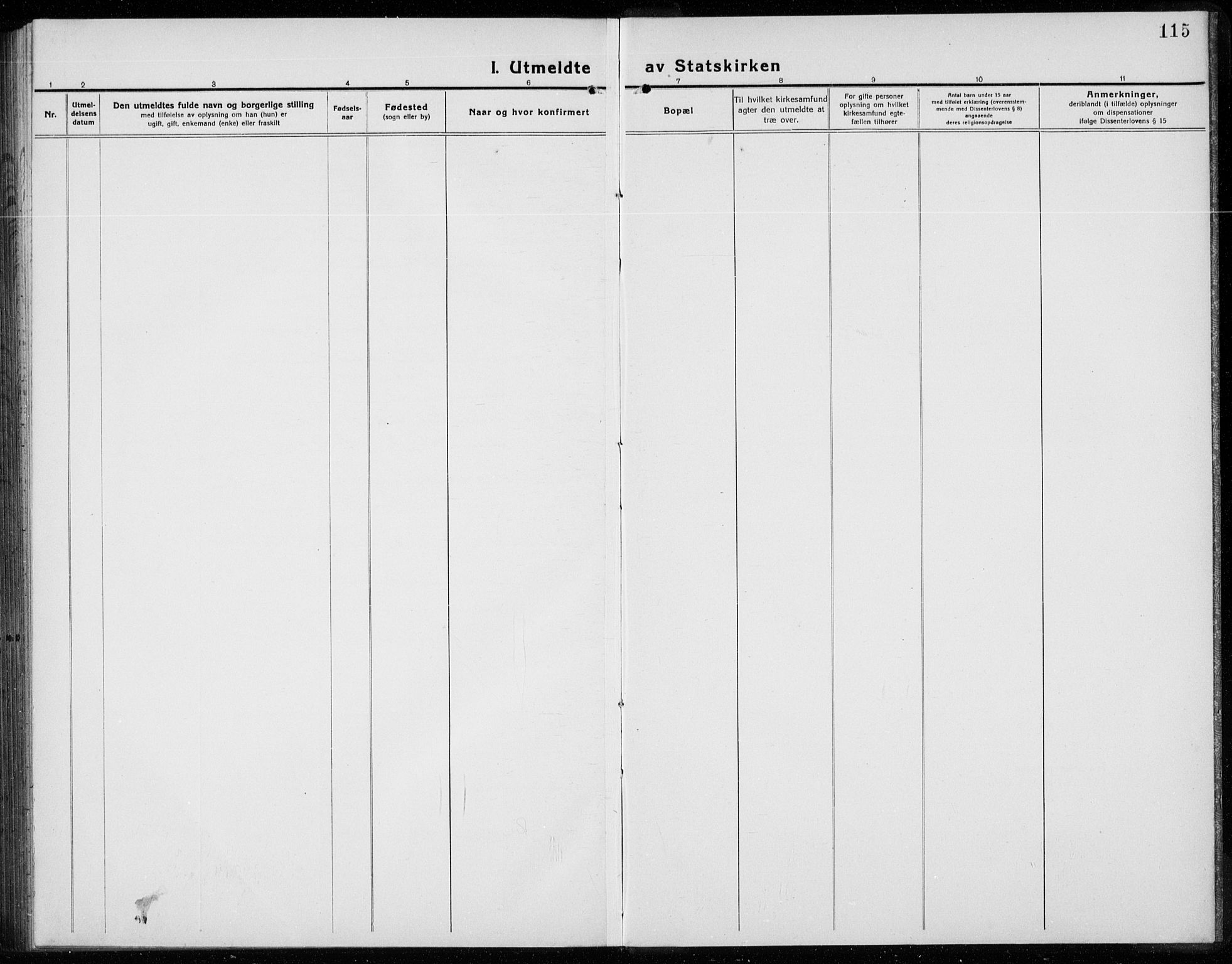 Ådal kirkebøker, AV/SAKO-A-248/G/Gc/L0003: Parish register (copy) no. III 3, 1920-1938, p. 115
