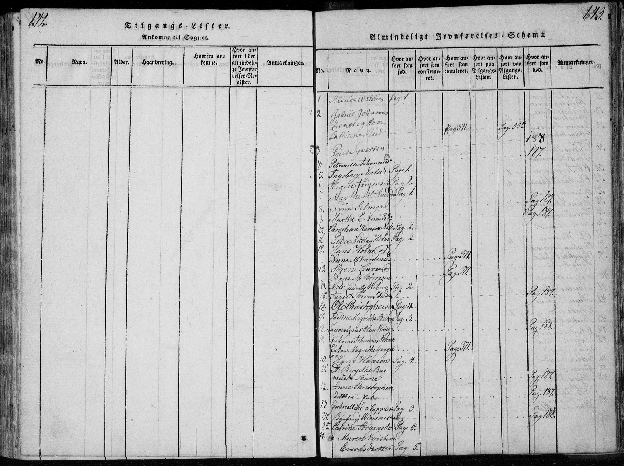 Bragernes kirkebøker, AV/SAKO-A-6/F/Fa/L0007: Parish register (official) no. I 7, 1815-1829, p. 642-643