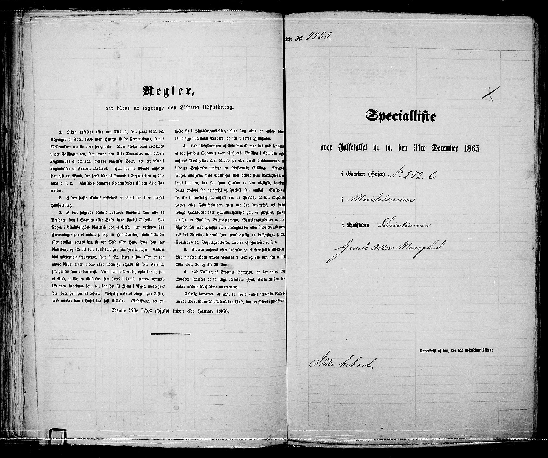 RA, 1865 census for Kristiania, 1865, p. 5024