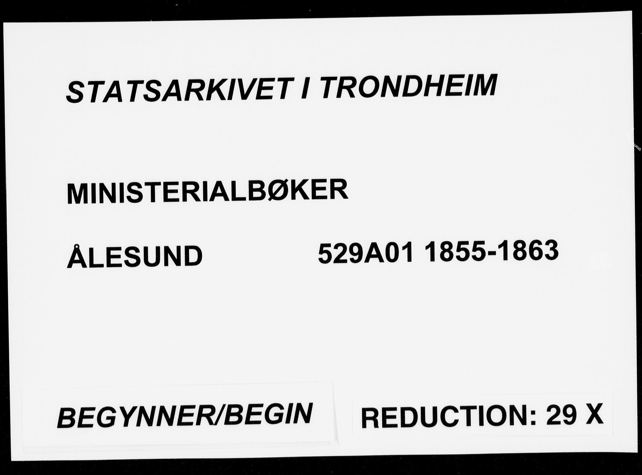 Ministerialprotokoller, klokkerbøker og fødselsregistre - Møre og Romsdal, SAT/A-1454/529/L0451: Parish register (official) no. 529A01, 1855-1863