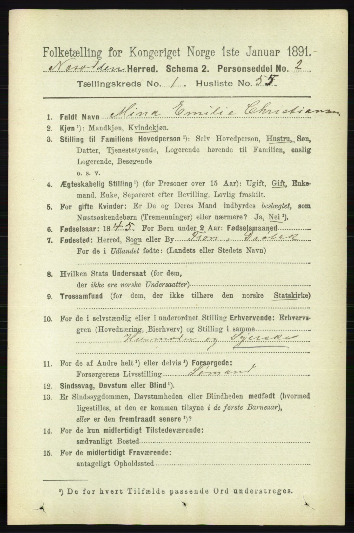 RA, 1891 census for 0216 Nesodden, 1891, p. 355