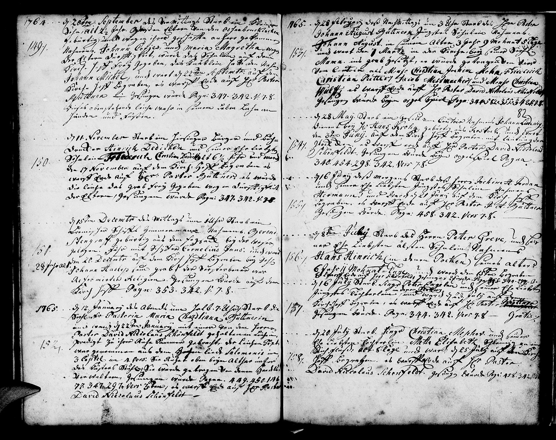 Mariakirken Sokneprestembete, SAB/A-76901/H/Haa/L0001: Parish register (official) no. A 1, 1740-1784, p. 82