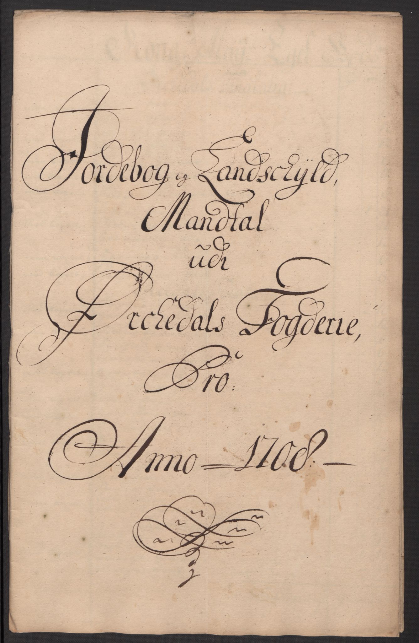 Rentekammeret inntil 1814, Reviderte regnskaper, Fogderegnskap, AV/RA-EA-4092/R60/L3958: Fogderegnskap Orkdal og Gauldal, 1708, p. 264