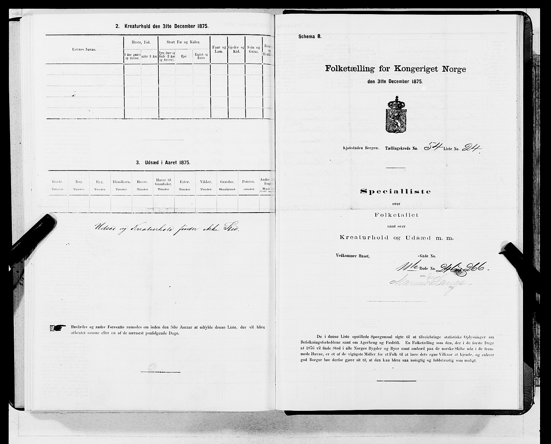 SAB, 1875 census for 1301 Bergen, 1875, p. 2894