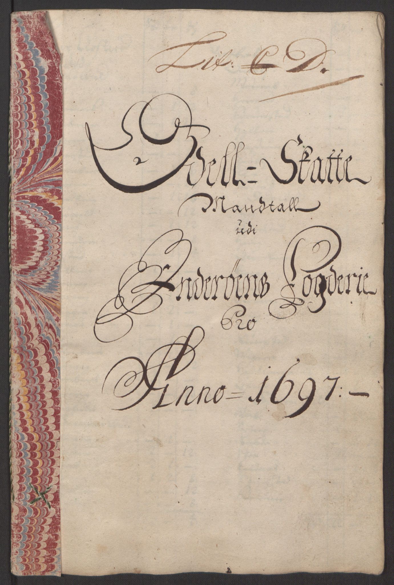 Rentekammeret inntil 1814, Reviderte regnskaper, Fogderegnskap, RA/EA-4092/R63/L4309: Fogderegnskap Inderøy, 1695-1697, p. 407