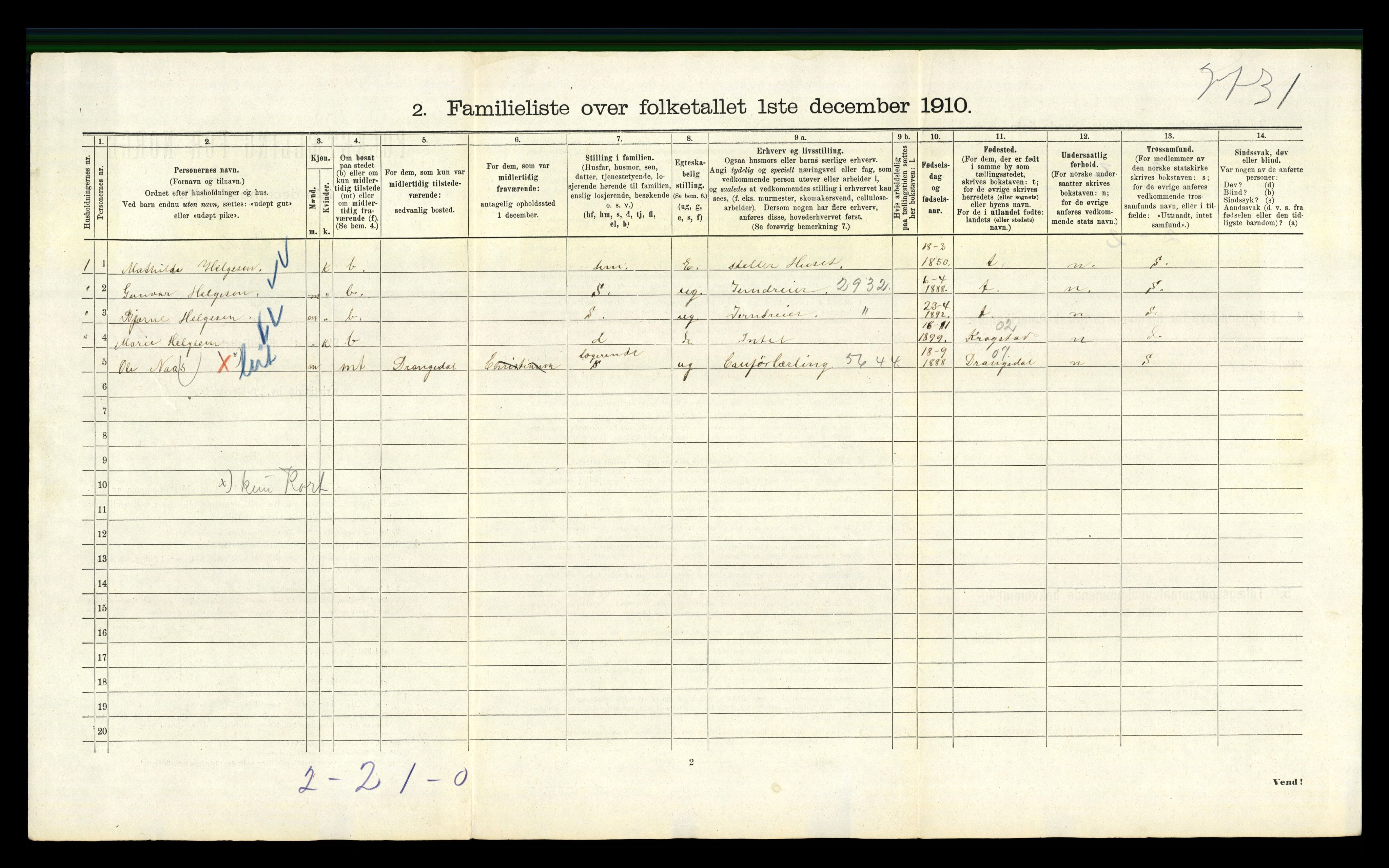 RA, 1910 census for Kristiania, 1910, p. 4790