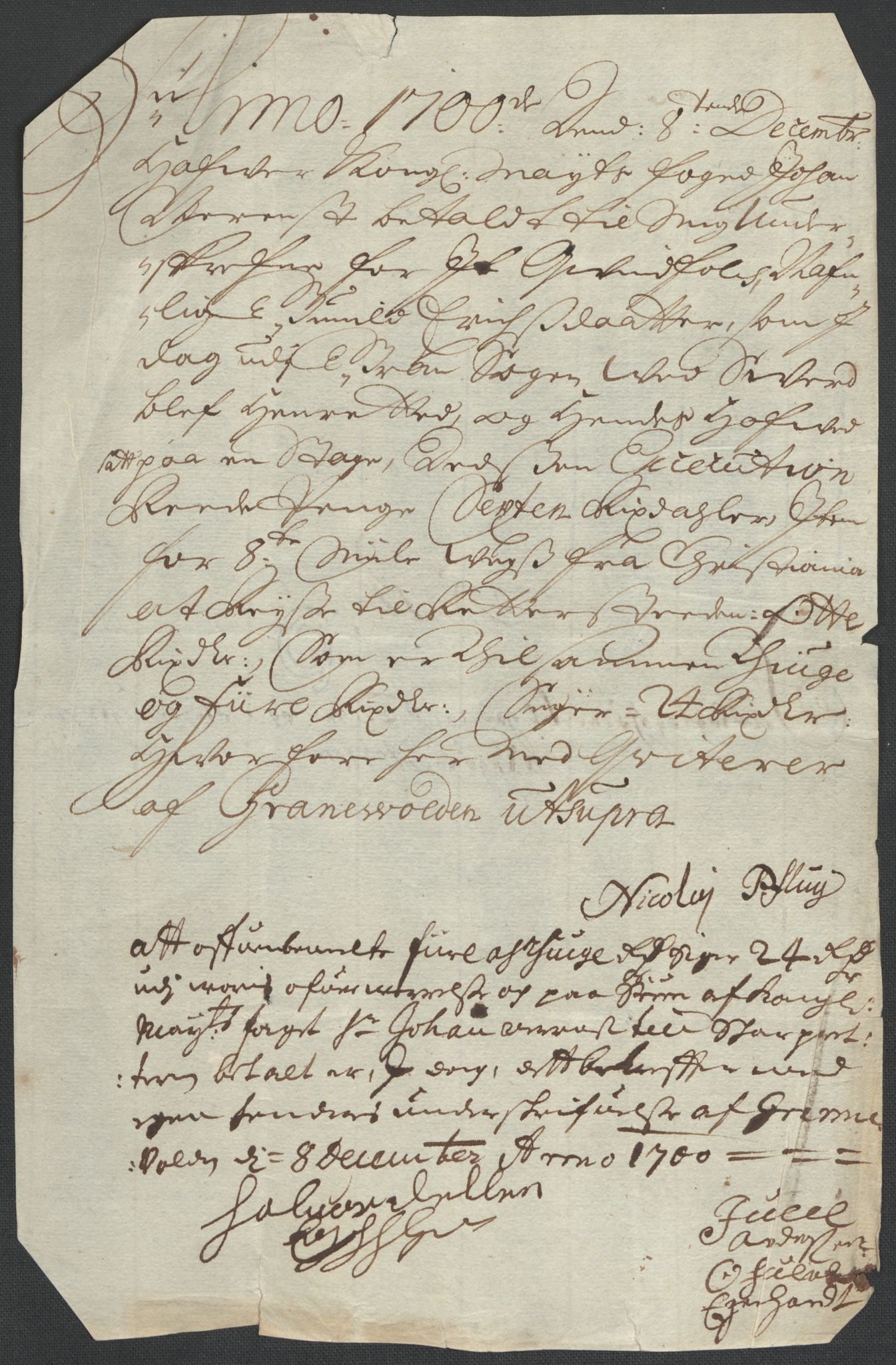 Rentekammeret inntil 1814, Reviderte regnskaper, Fogderegnskap, AV/RA-EA-4092/R18/L1298: Fogderegnskap Hadeland, Toten og Valdres, 1700, p. 448