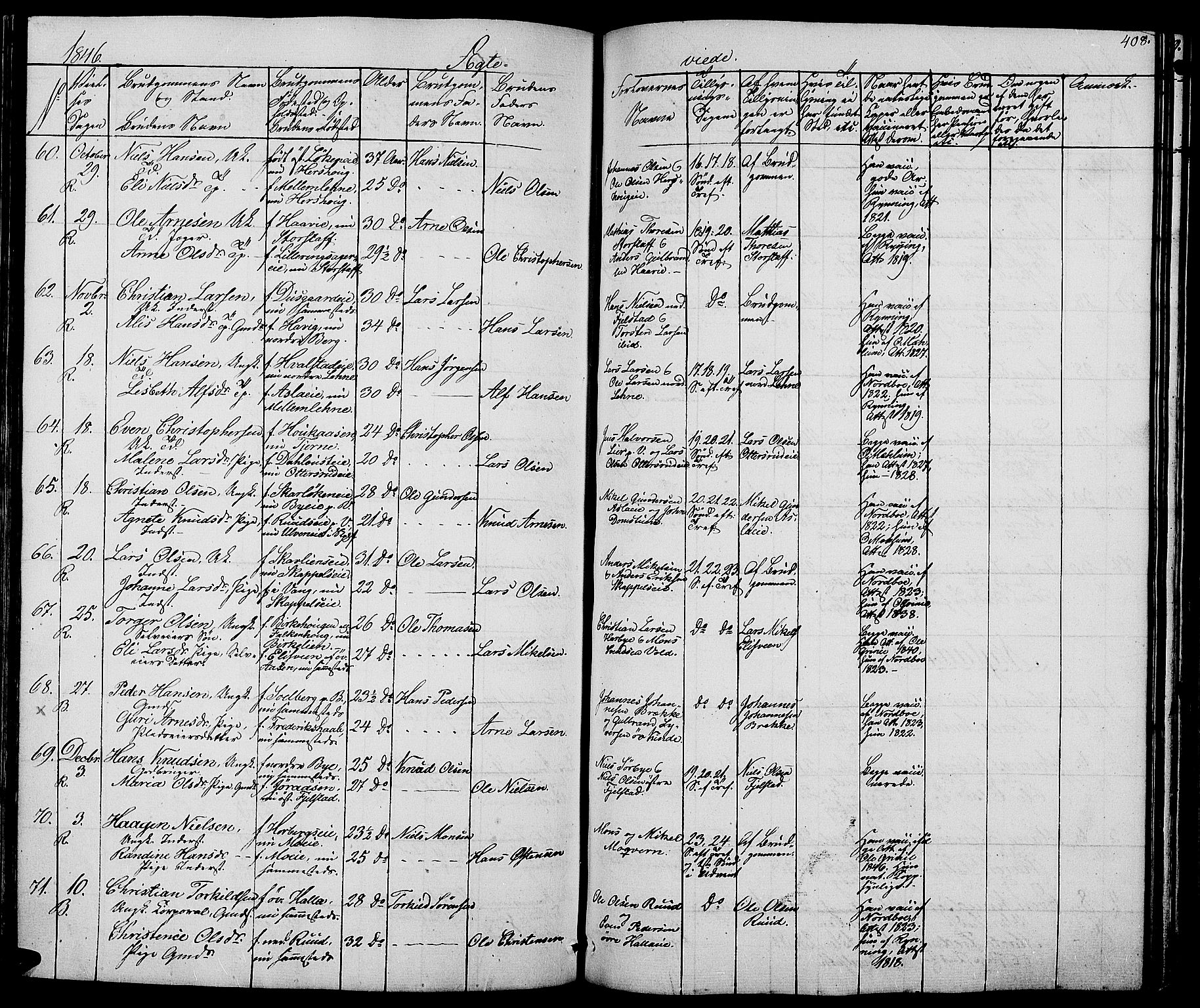 Ringsaker prestekontor, AV/SAH-PREST-014/L/La/L0005: Parish register (copy) no. 5, 1839-1850, p. 408