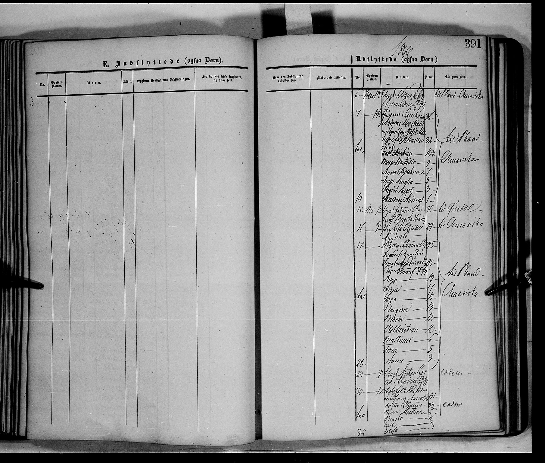 Fåberg prestekontor, SAH/PREST-086/H/Ha/Haa/L0006: Parish register (official) no. 6B, 1855-1867, p. 391
