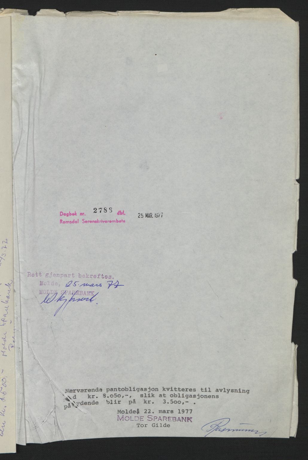 Romsdal sorenskriveri, AV/SAT-A-4149/1/2/2C: Mortgage book no. B2, 1939-1945, Diary no: : 1758/1940