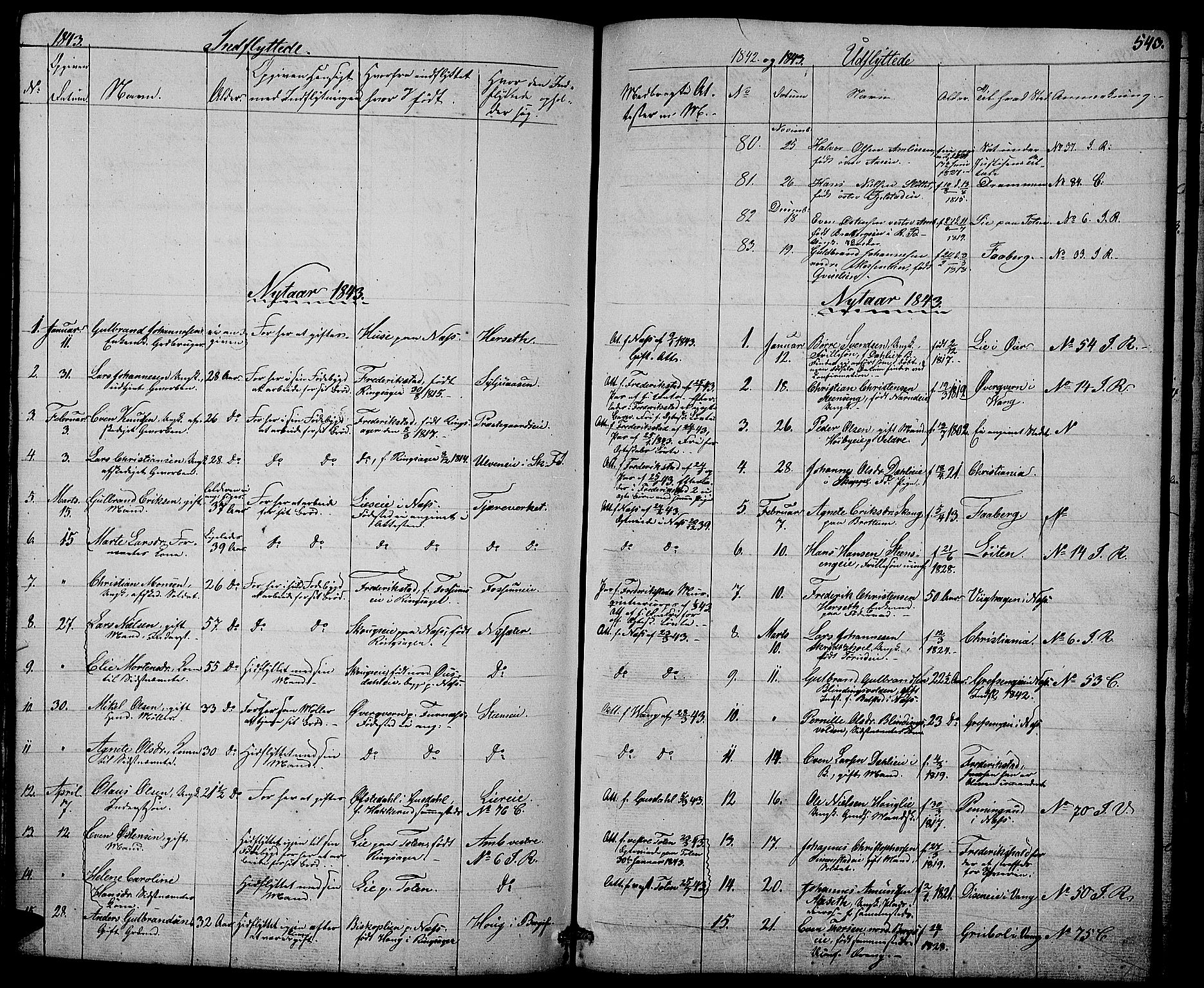 Ringsaker prestekontor, AV/SAH-PREST-014/L/La/L0005: Parish register (copy) no. 5, 1839-1850, p. 543