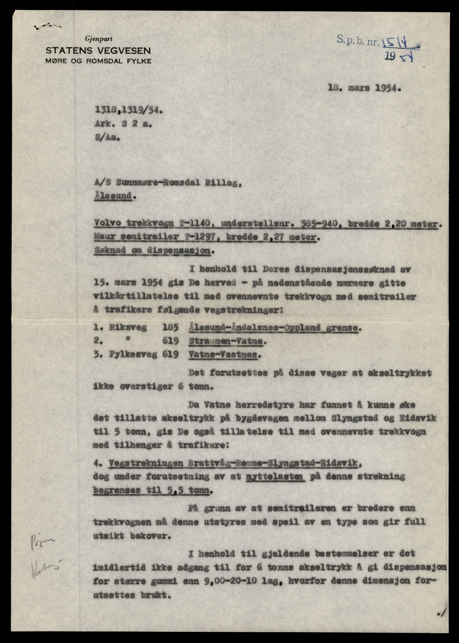 Møre og Romsdal vegkontor - Ålesund trafikkstasjon, AV/SAT-A-4099/F/Fe/L0010: Registreringskort for kjøretøy T 1050 - T 1169, 1927-1998, p. 2539