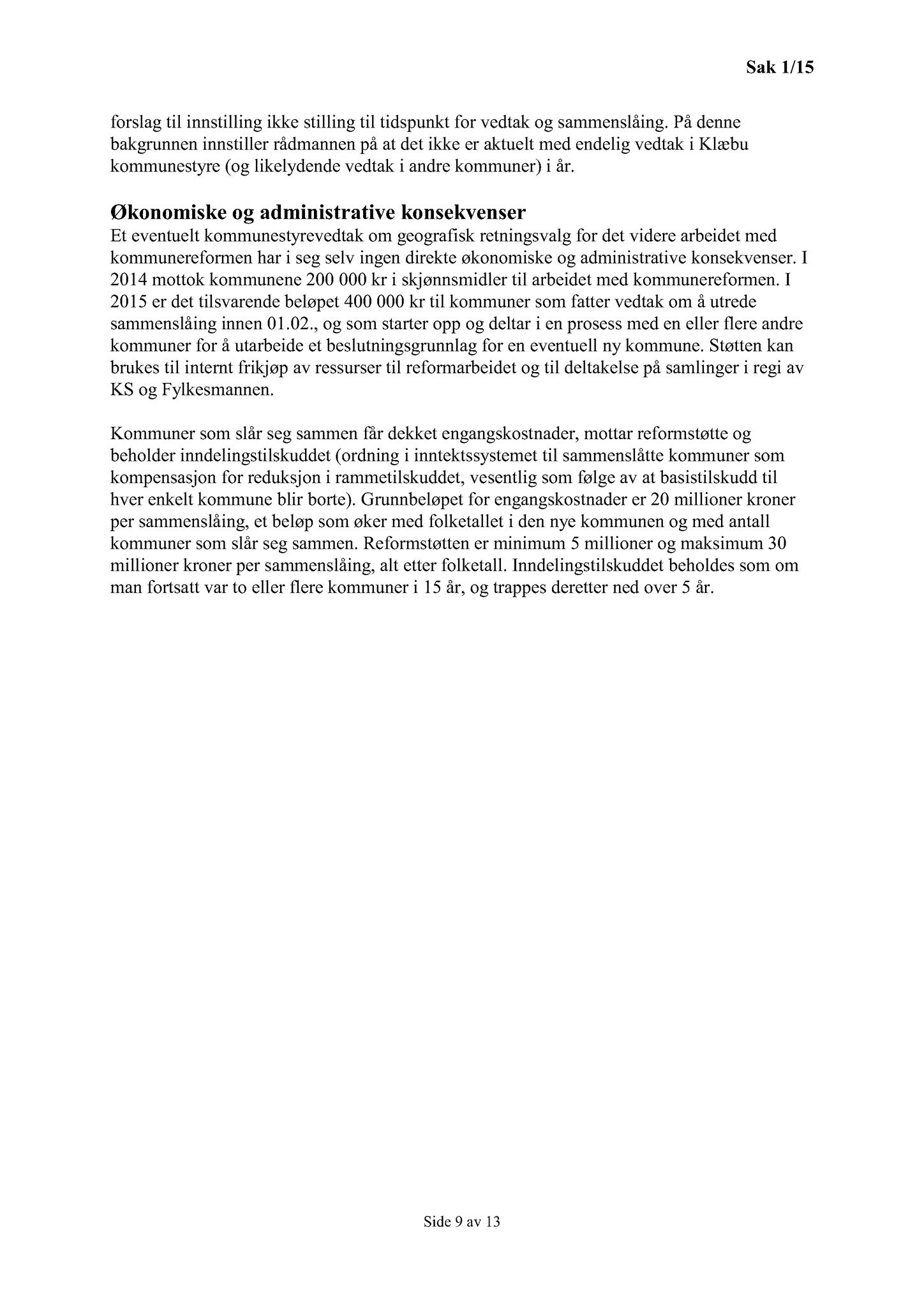 Klæbu Kommune, TRKO/KK/04-UO/L006: Utvalg for oppvekst - Møtedokumenter, 2015, p. 10