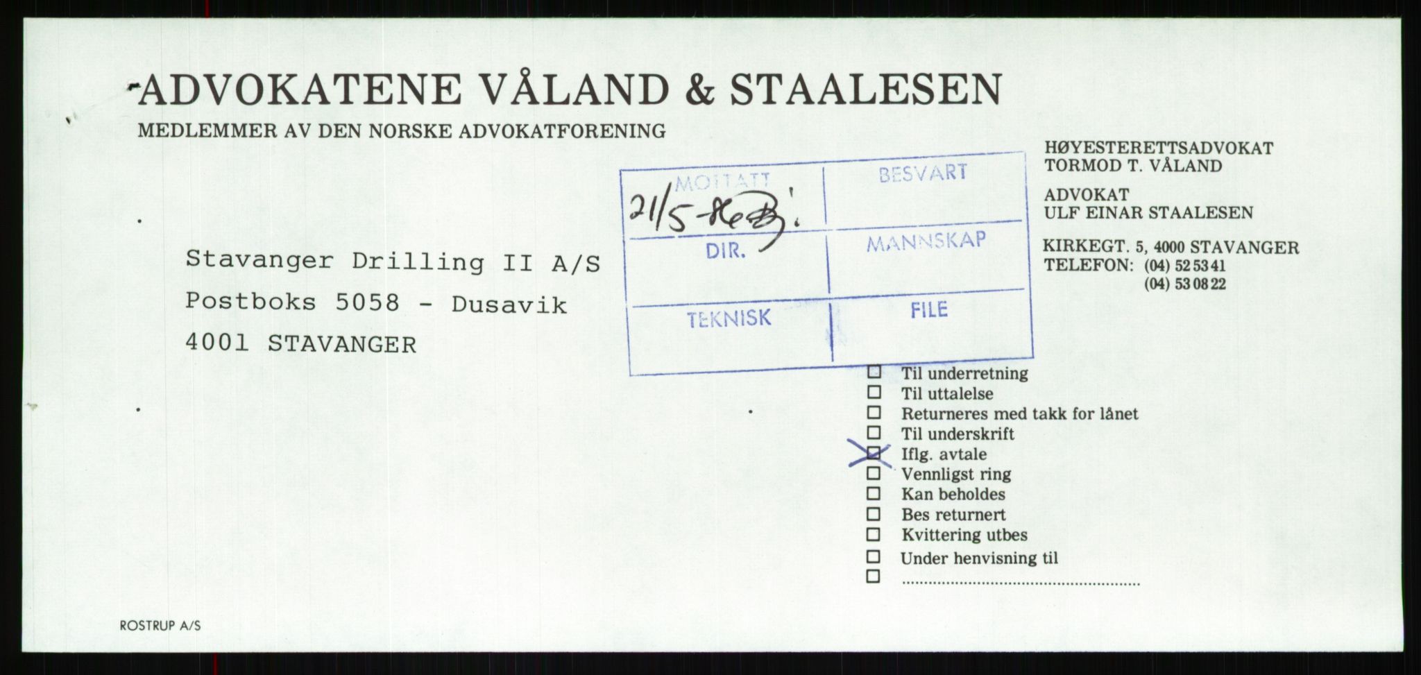 Pa 1503 - Stavanger Drilling AS, SAST/A-101906/Da/L0001: Alexander L. Kielland - Begrensningssak Stavanger byrett, 1986, p. 626