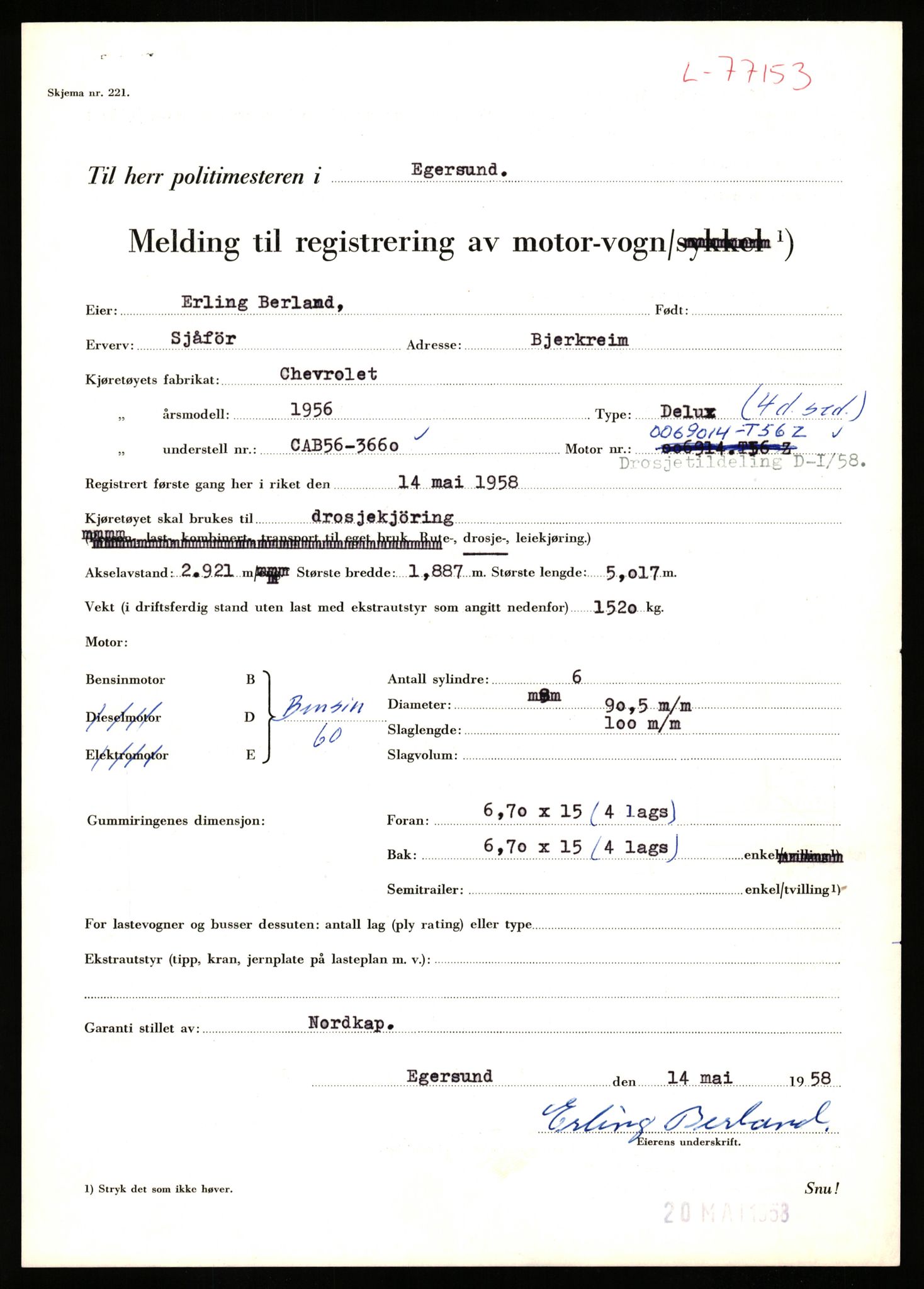 Stavanger trafikkstasjon, AV/SAST-A-101942/0/F/L0069: L-76801 - L-78797, 1930-1971, p. 381