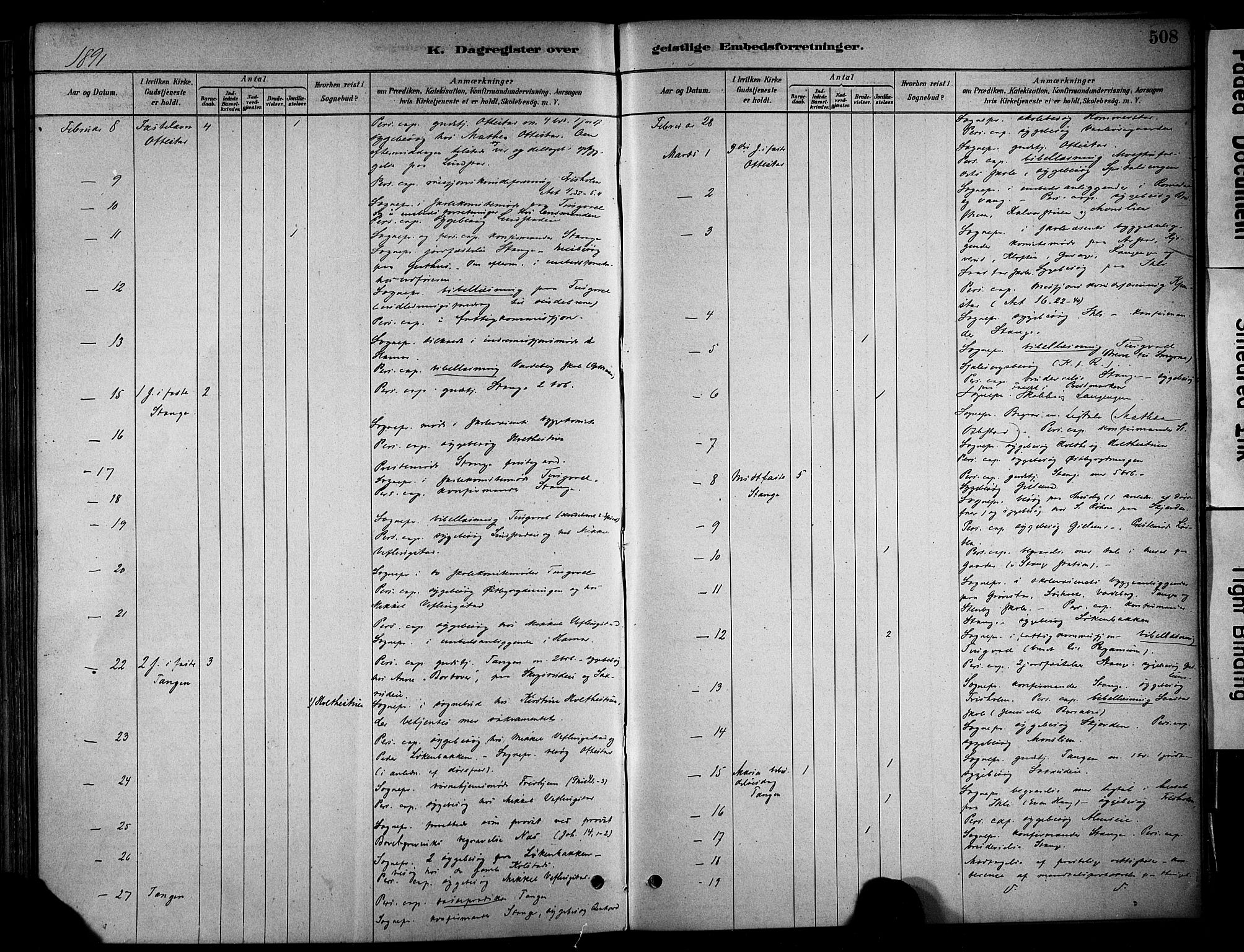 Stange prestekontor, AV/SAH-PREST-002/K/L0017: Parish register (official) no. 17, 1880-1893, p. 508