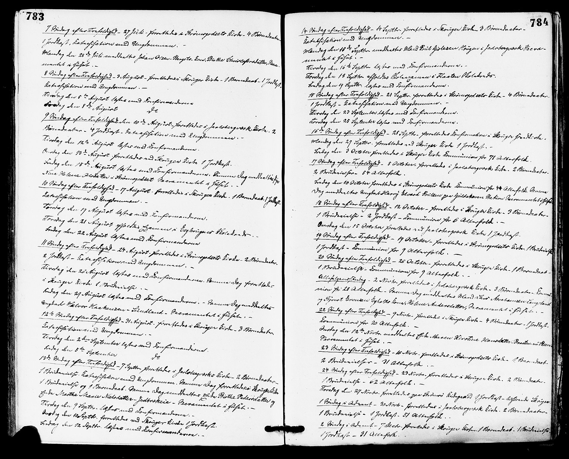 Skoger kirkebøker, AV/SAKO-A-59/F/Fa/L0005: Parish register (official) no. I 5, 1873-1884, p. 783-784
