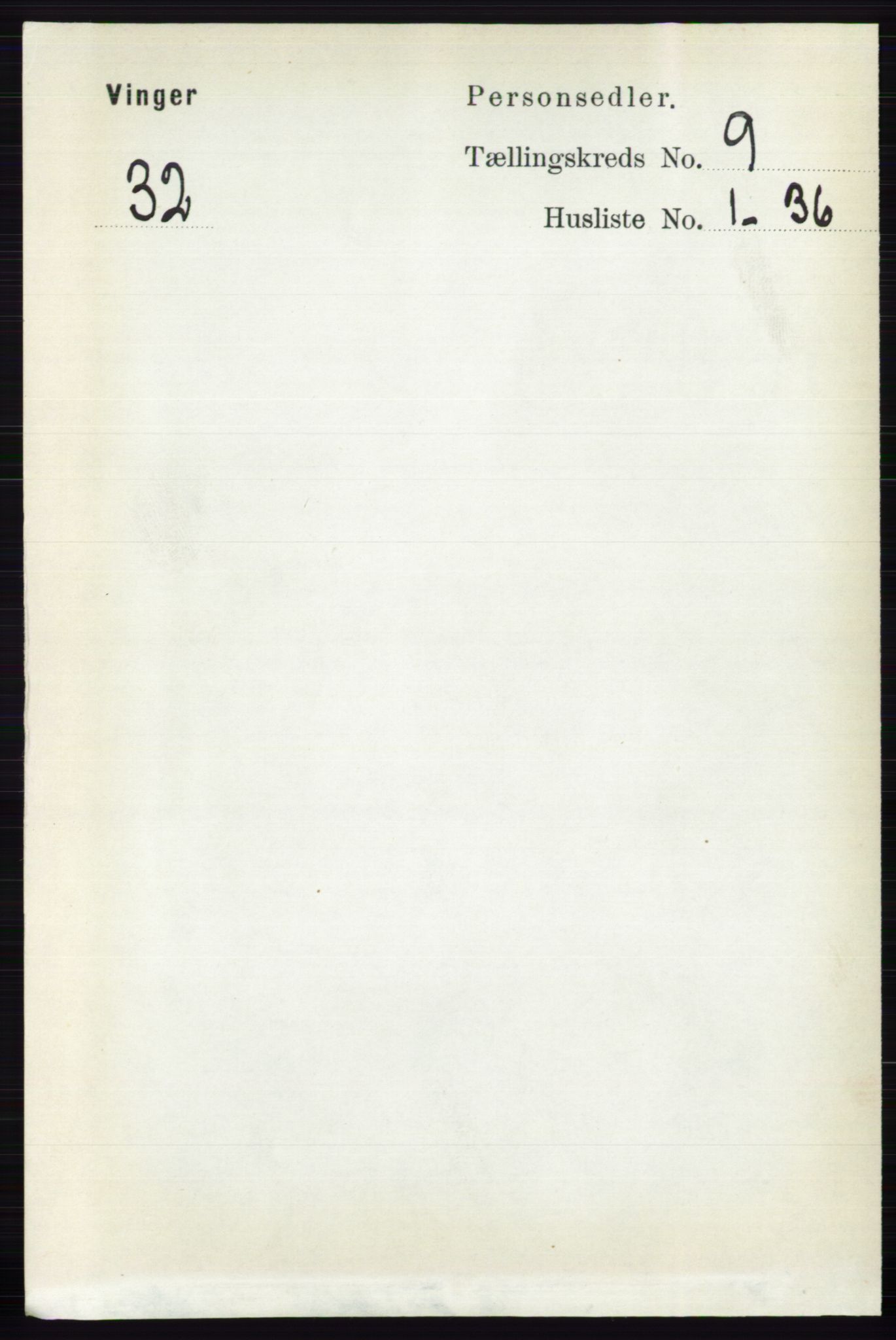 RA, 1891 census for 0421 Vinger, 1891, p. 4362