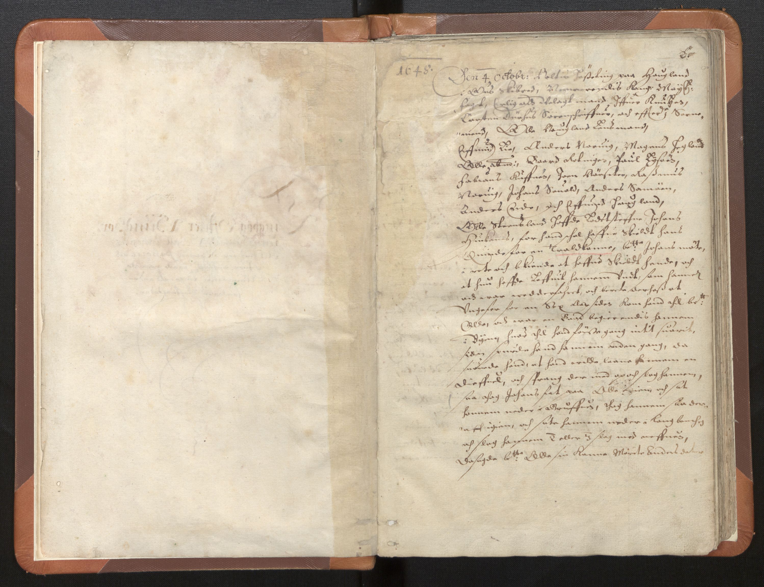Sunnhordland sorenskrivar, SAB/A-2401/1/F/Faa/L0001: Tingbøker, 1648-1649, p. 1b-2a