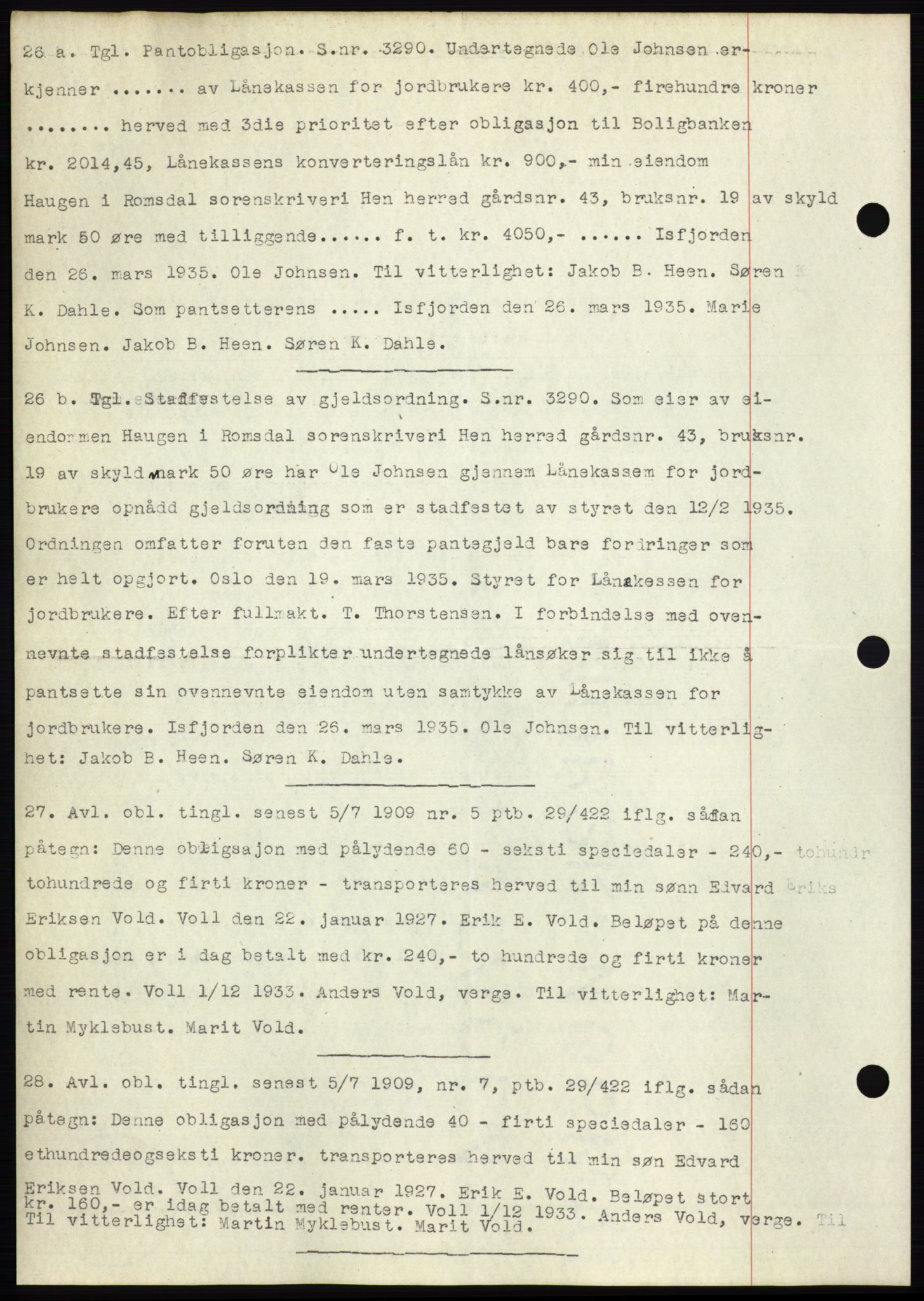 Romsdal sorenskriveri, AV/SAT-A-4149/1/2/2C/L0066: Mortgage book no. 60, 1934-1935, Deed date: 01.05.1935